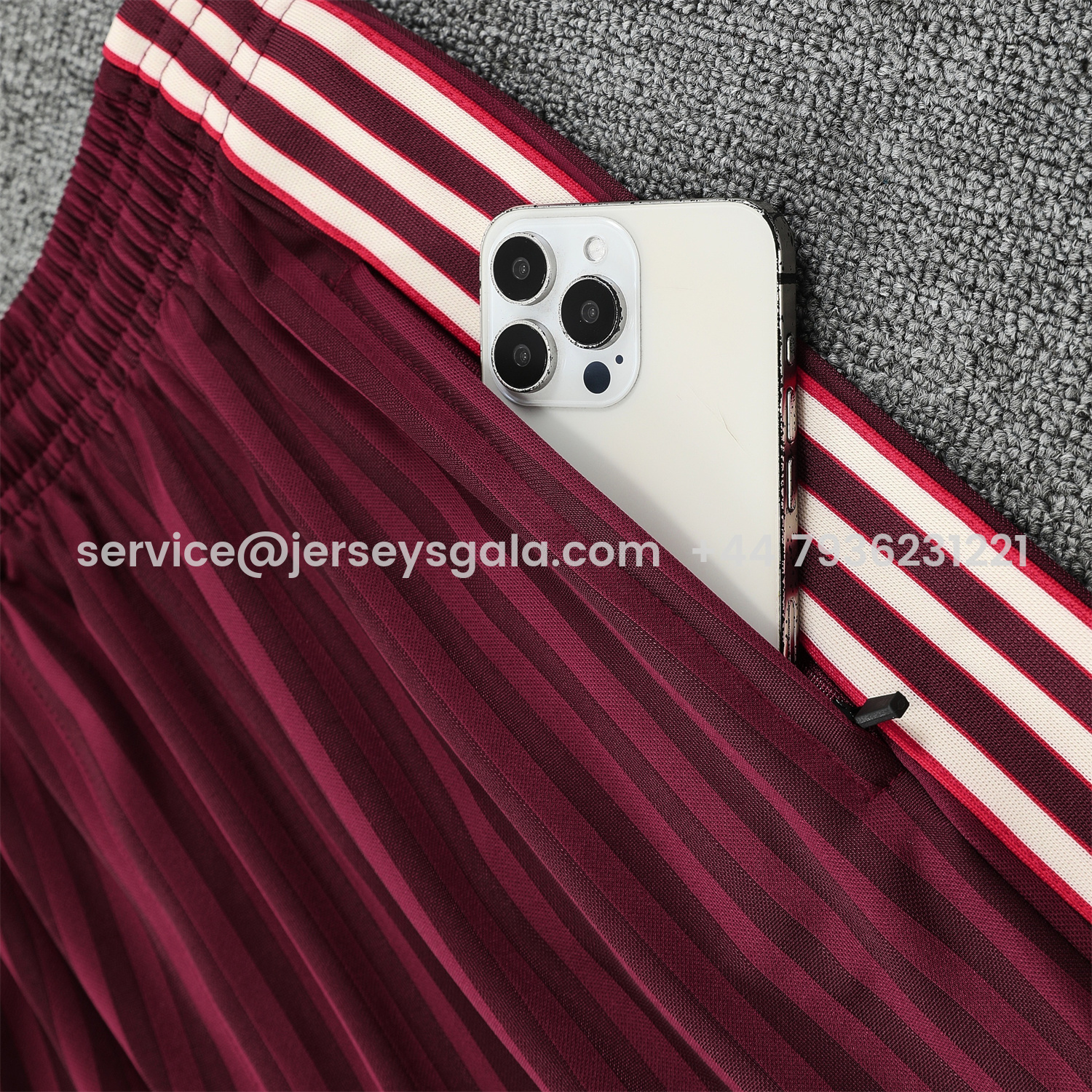 JerseysGala.com | Bayern Munich 25-26 Vest Training Set - Wine Red Lines Vest & Wine Red Lines Shorts -Customize Name, Number and Patch | Worldwide Shipping