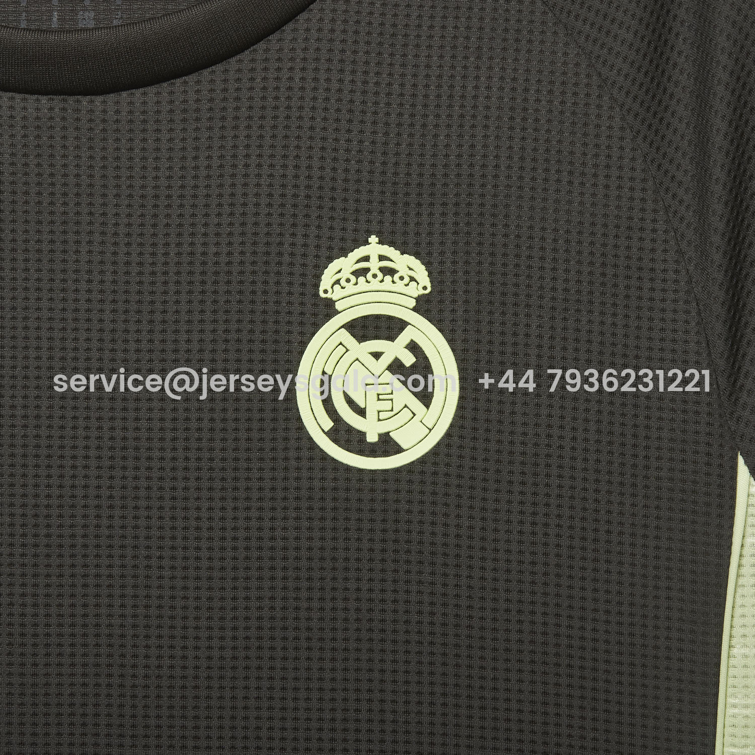 JerseysGala.com | Real Madrid 25-26 Deep Grey Training Jersey - Player Version -Customize Name, Number and Patch | Worldwide Shipping