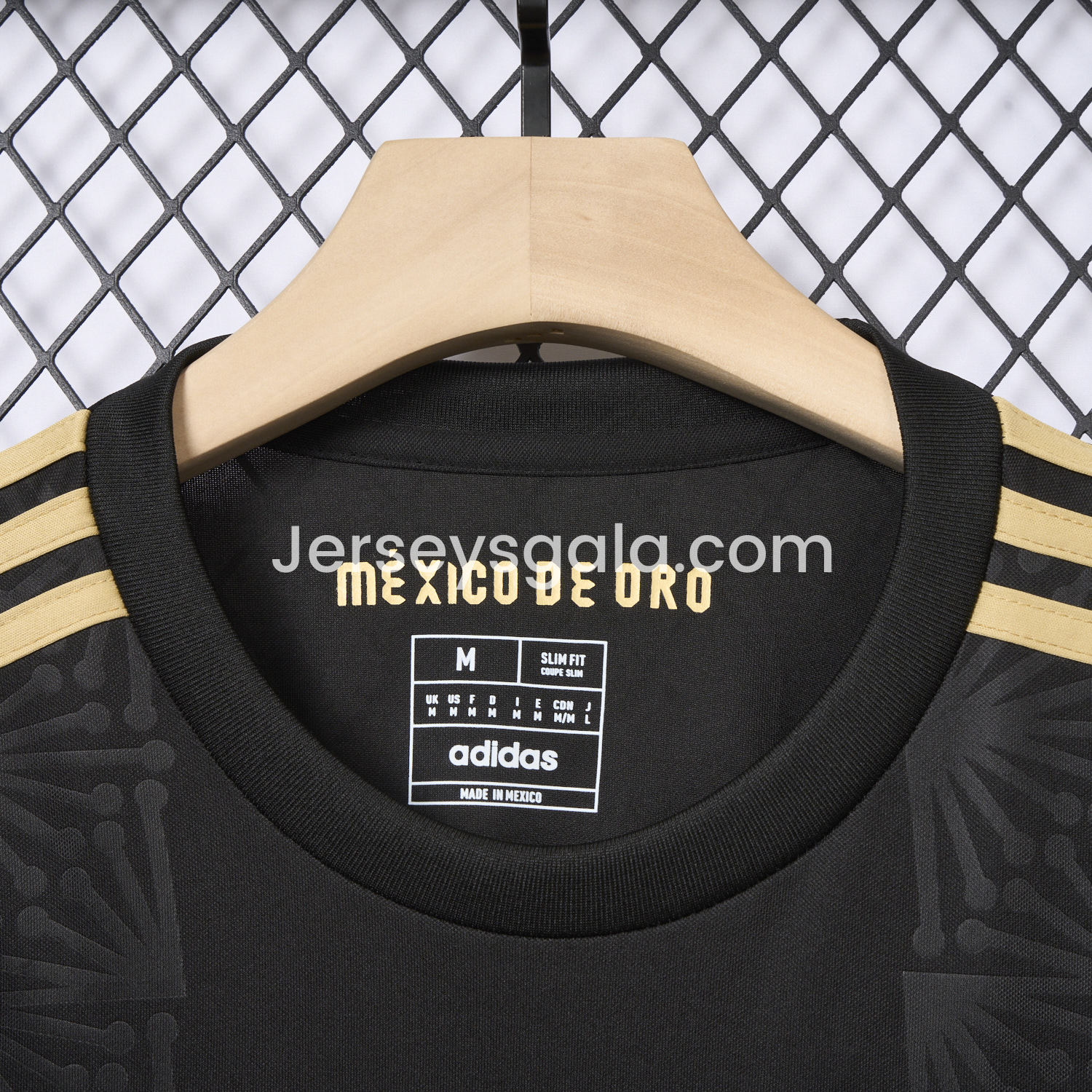 JerseysGala.com | Mexico 2025 Gold Cup Black Long Sleeves Jersey - Fans Version -Customize Name, Number and Patch | Worldwide Shipping