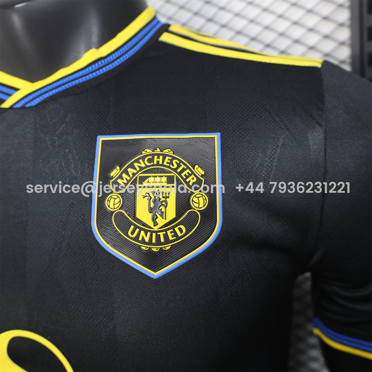 JerseysGala.com | Manchester United 25-26 Third Black Jersey - Player Version -Customize Name, Number and Patch | Worldwide Shipping