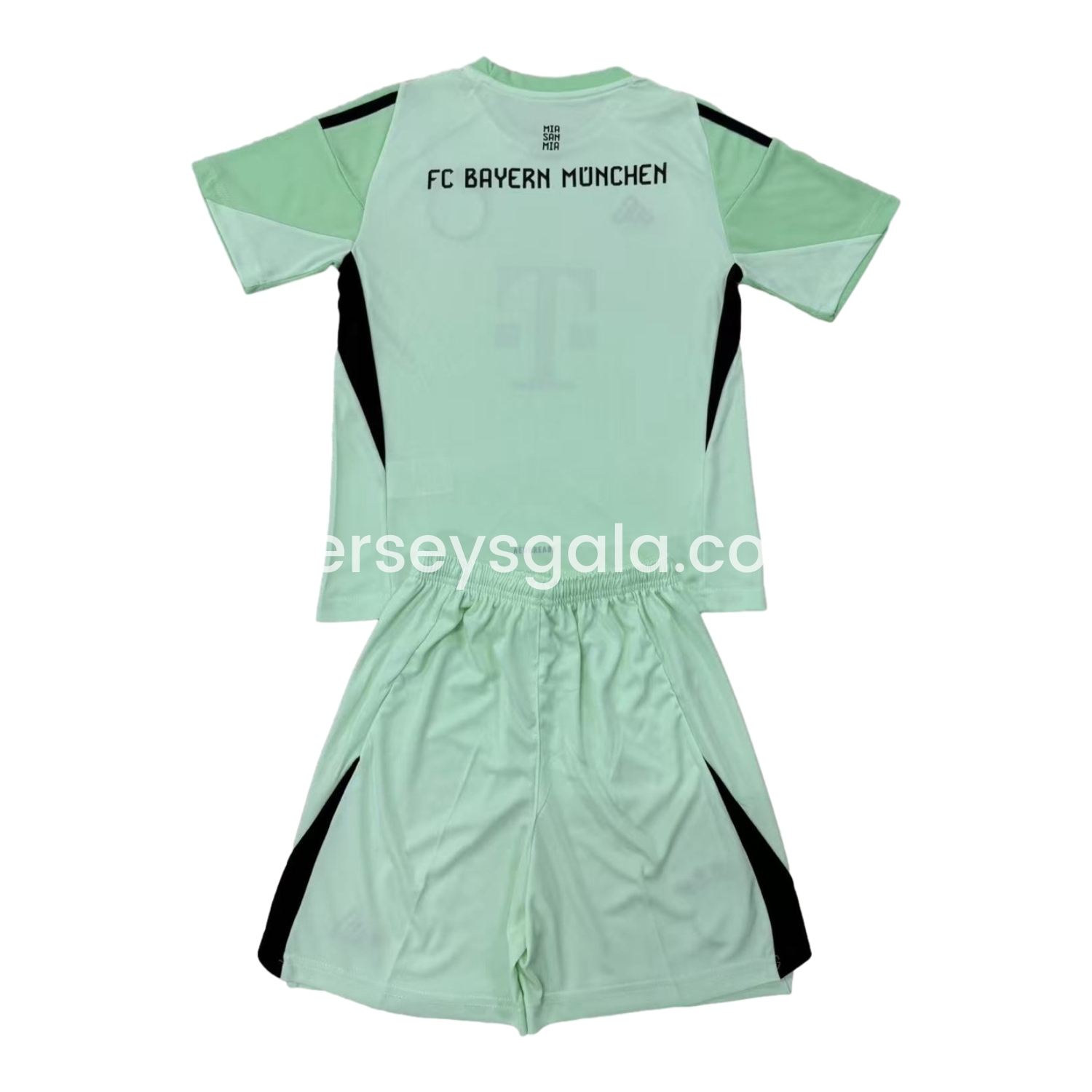 JerseysGala.com | Bayern Munich 25-26 Green Goalkeeper Kids Kit -Customize Name, Number and Patch | Worldwide Shipping