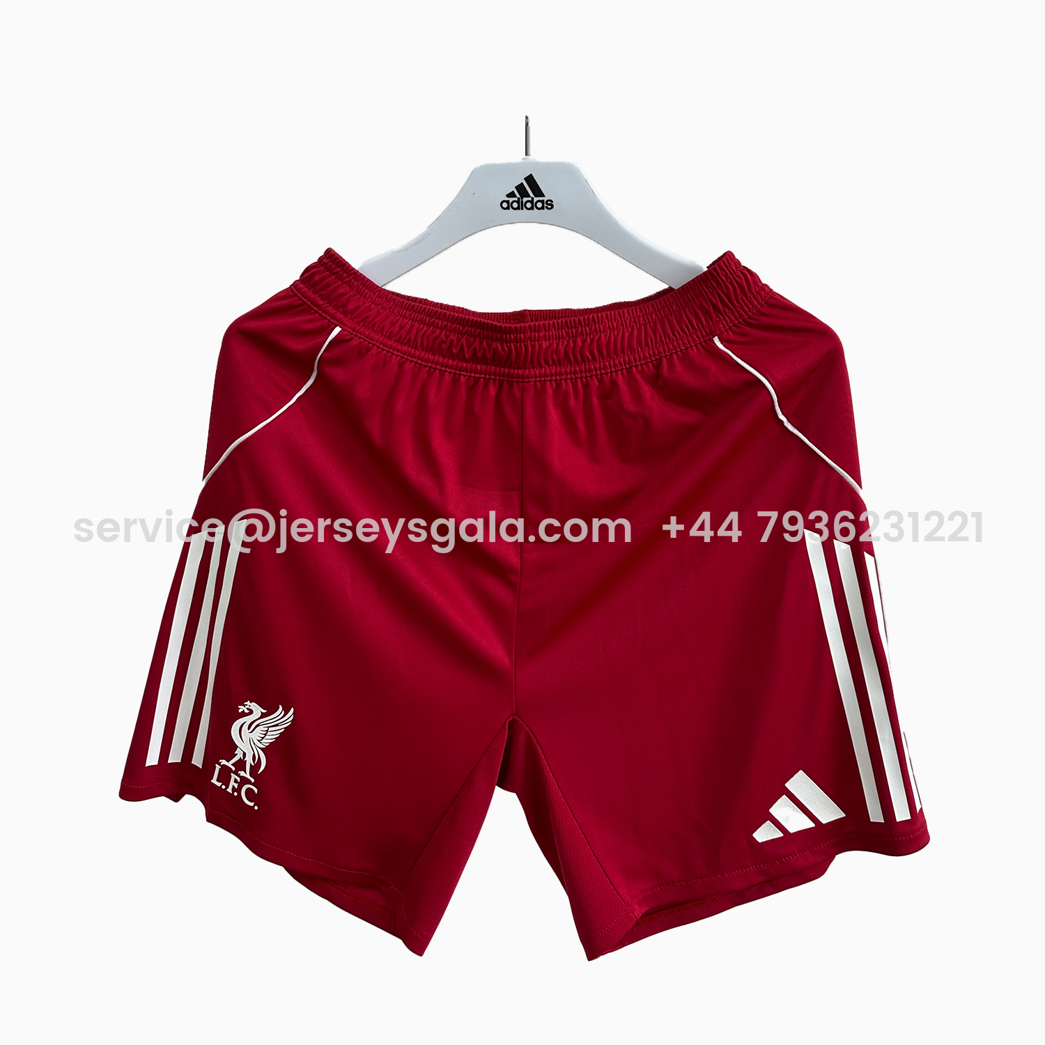 JerseysGala.com | Liver.pool 25-26 Home Red Shorts - Fans Version -Customize Name, Number and Patch | Worldwide Shipping