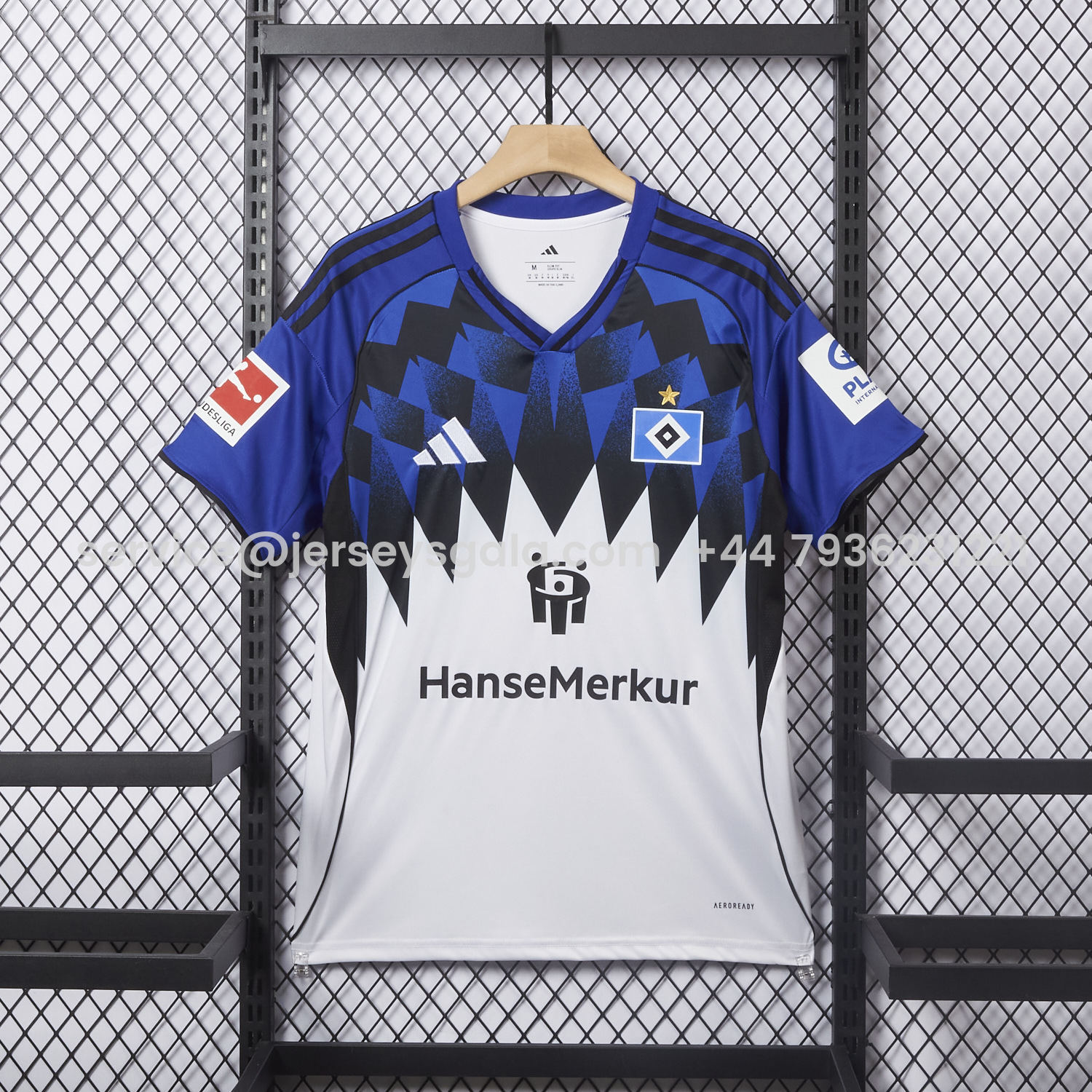 JerseysGala.com | Hamburger SV 25-26 Blue And White Home Jersey - Fans Version -Customize Name, Number and Patch | Worldwide Shipping
