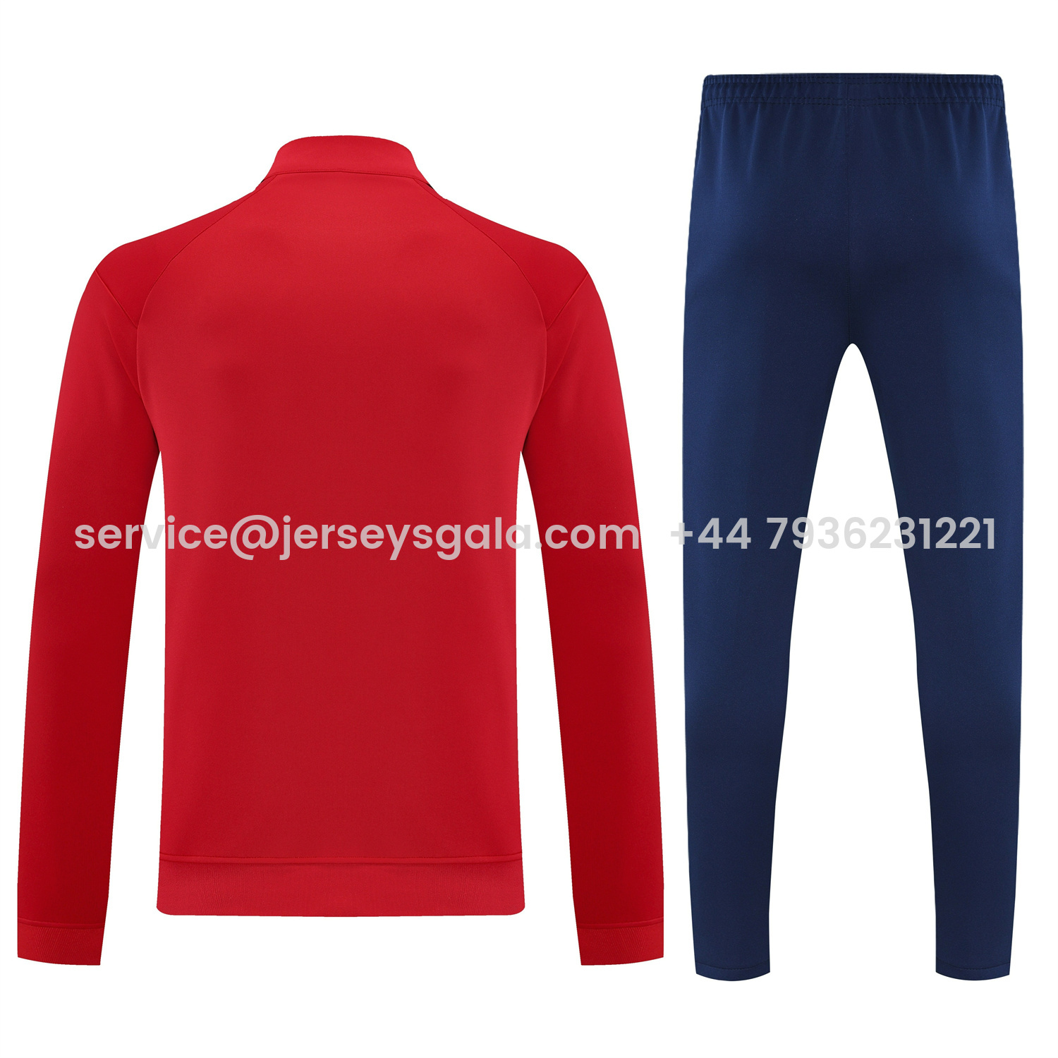 JerseysGala.com | Liver.pool 25-26 Jacket Training Tracksuit - Red Jackets & Deep Blue Pants -Customize Name, Number and Patch | Worldwide Shipping