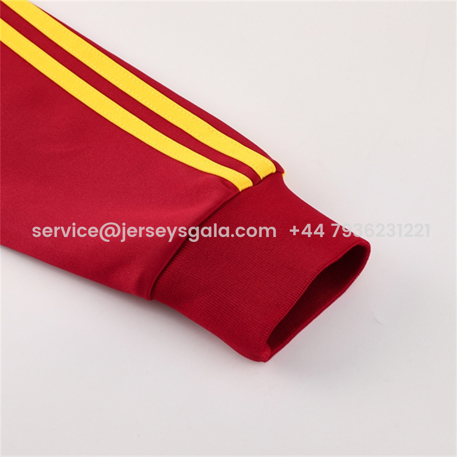 JerseysGala.com | Arsenal 25-26 Jacket Training Tracksuit - Red Jackets & Black Pants -Customize Name, Number and Patch | Worldwide Shipping