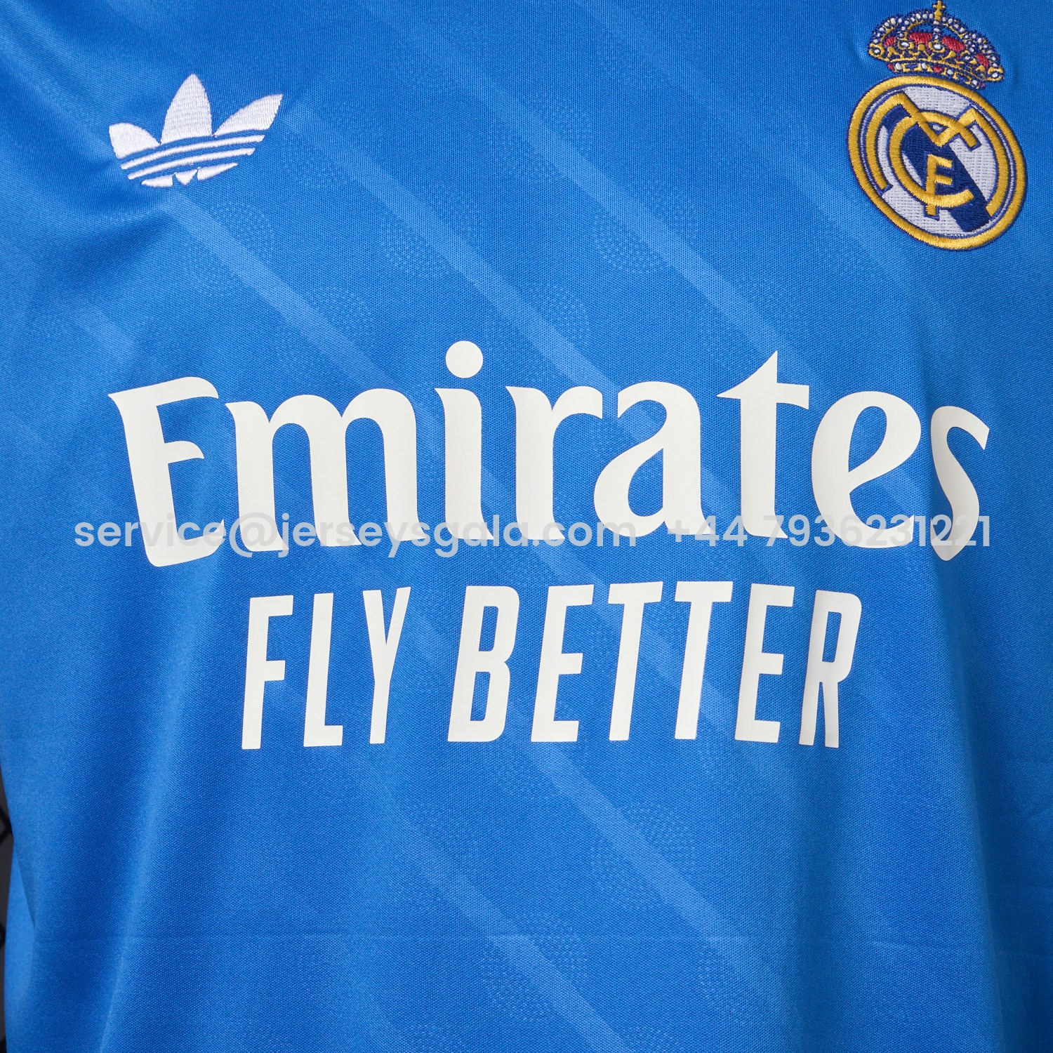 JerseysGala.com | Real Madrid 25-26 Third Blue Jersey - Fans Version -Customize Name, Number and Patch | Worldwide Shipping