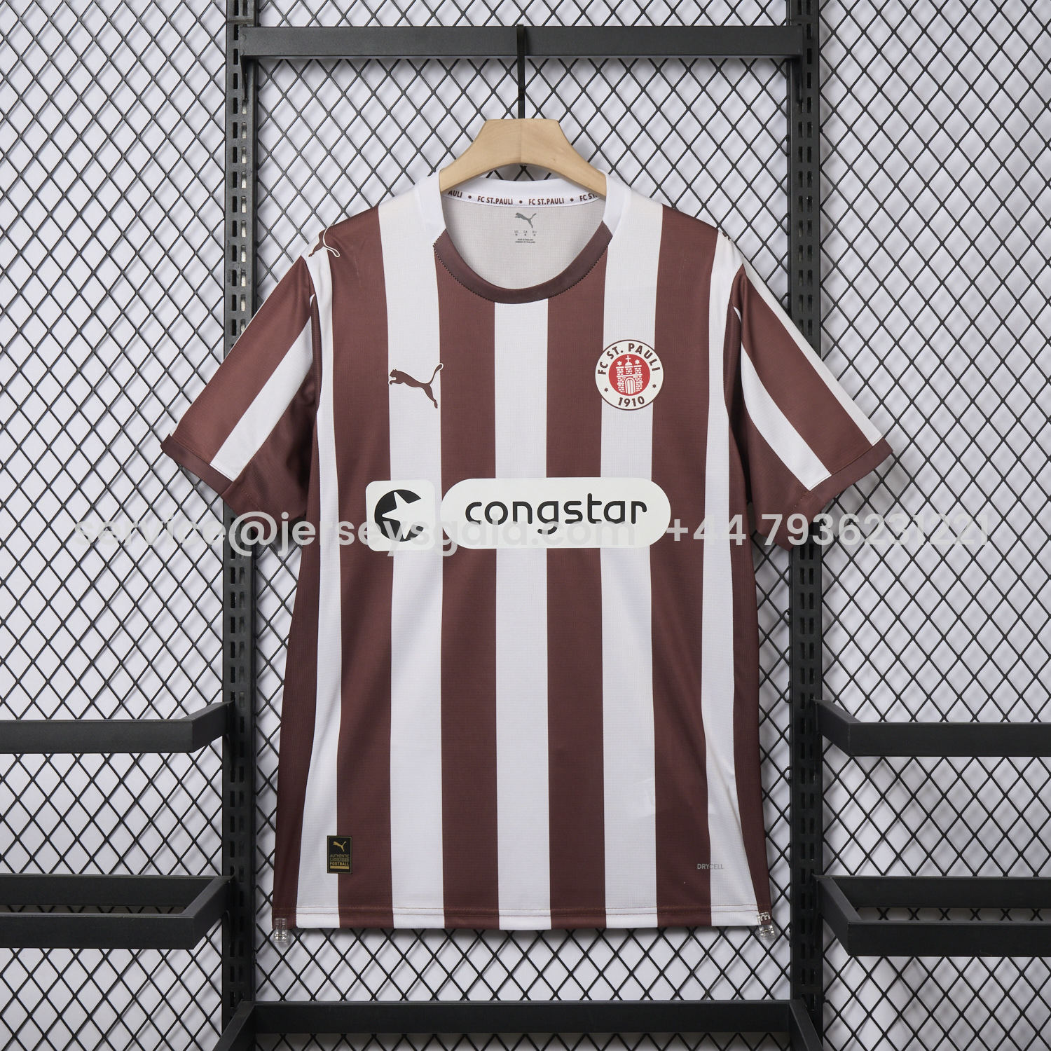 JerseysGala.com | St. Pauli 25-26 Home Jersey - Fans Version -Customize Name, Number and Patch | Worldwide Shipping