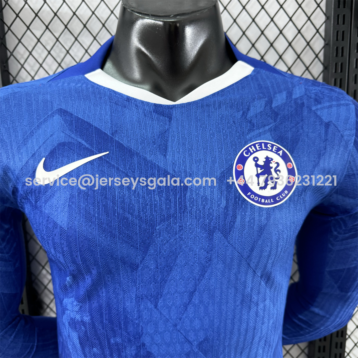 JerseysGala.com | C.H.E.L.S.E.A 25-26 Home Unsponsored Blue Long Sleeves Jersey - Player Version -Customize Name, Number and Patch | Worldwide Shipping