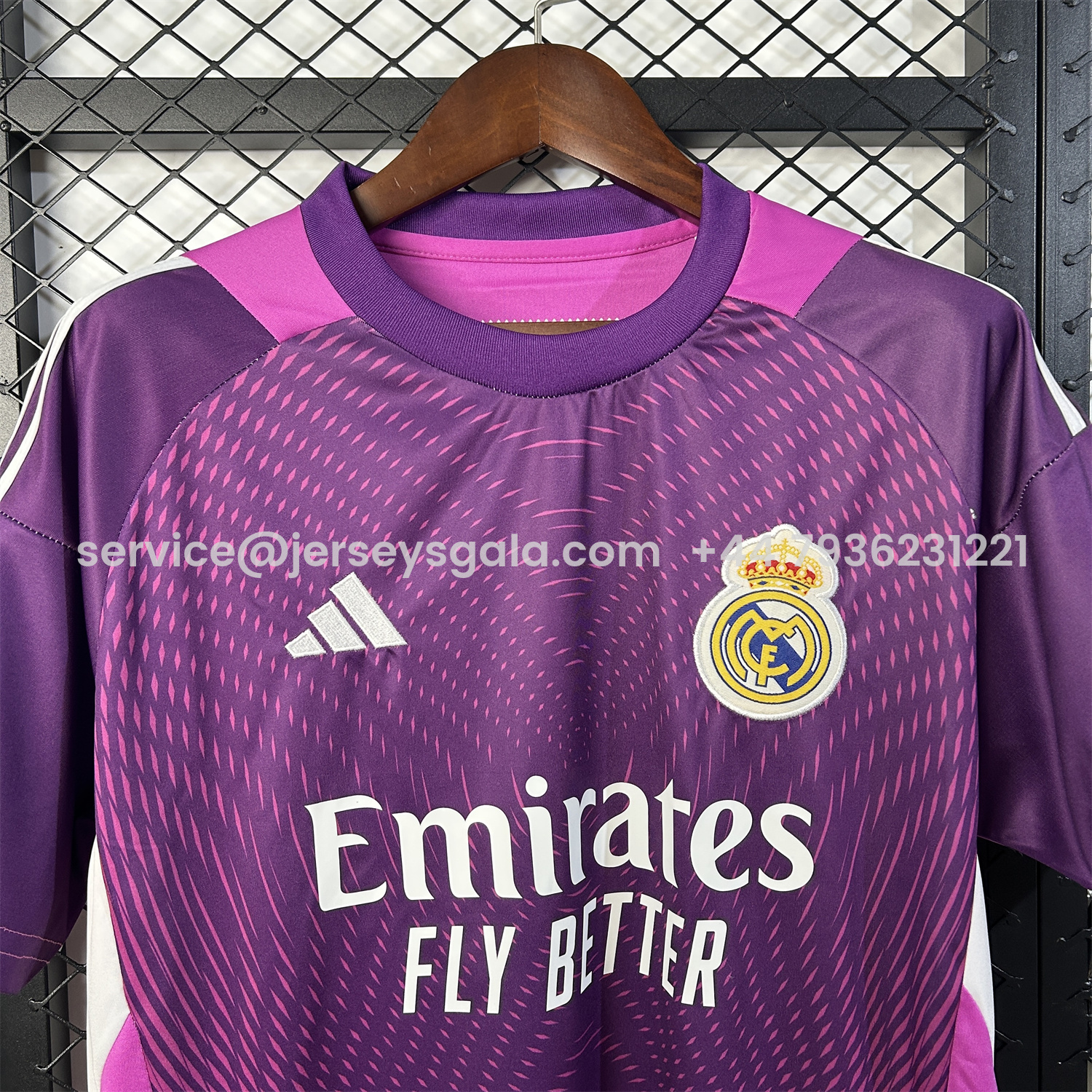JerseysGala.com | Real Madrid 25-26 Purple Goalkeeper Jersey - Fans Version -Customize Name, Number and Patch | Worldwide Shipping