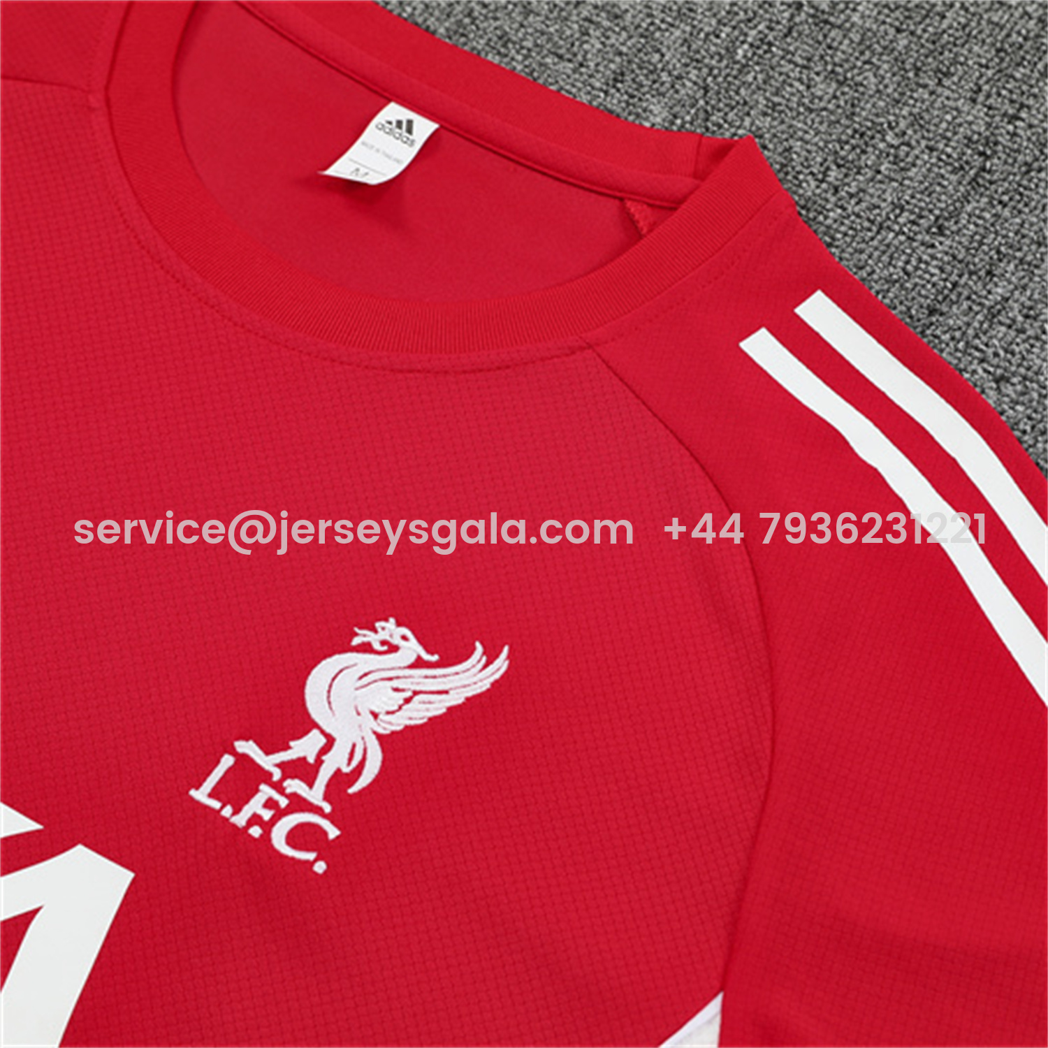 JerseysGala.com | Liver.pool 25-26 Kids Short-Sleeve Training Set - Red Top & Black Shorts -Customize Name, Number and Patch | Worldwide Shipping