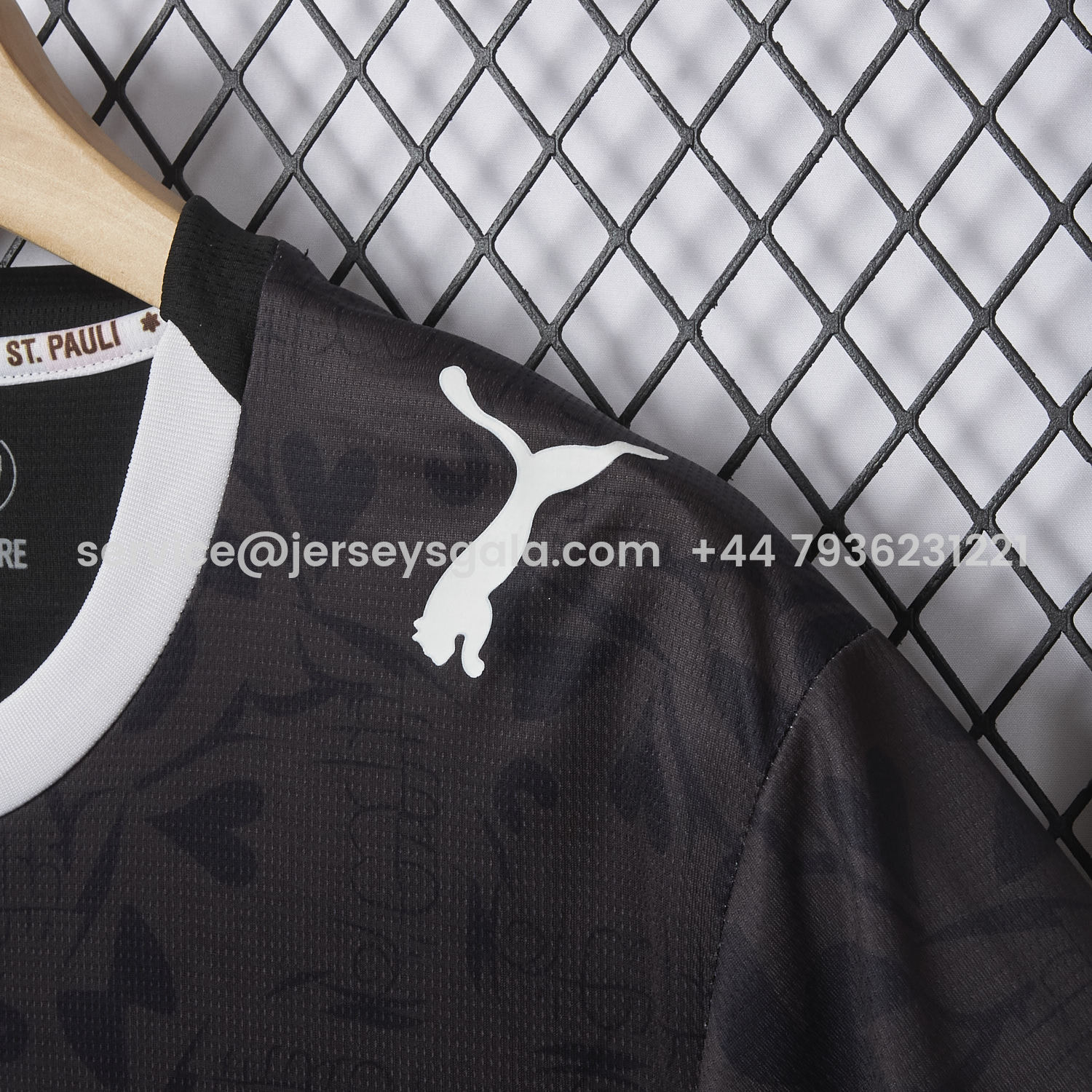 JerseysGala.com | St. Pauli 25-26 Third Black Jersey - Fans Version -Customize Name, Number and Patch | Worldwide Shipping