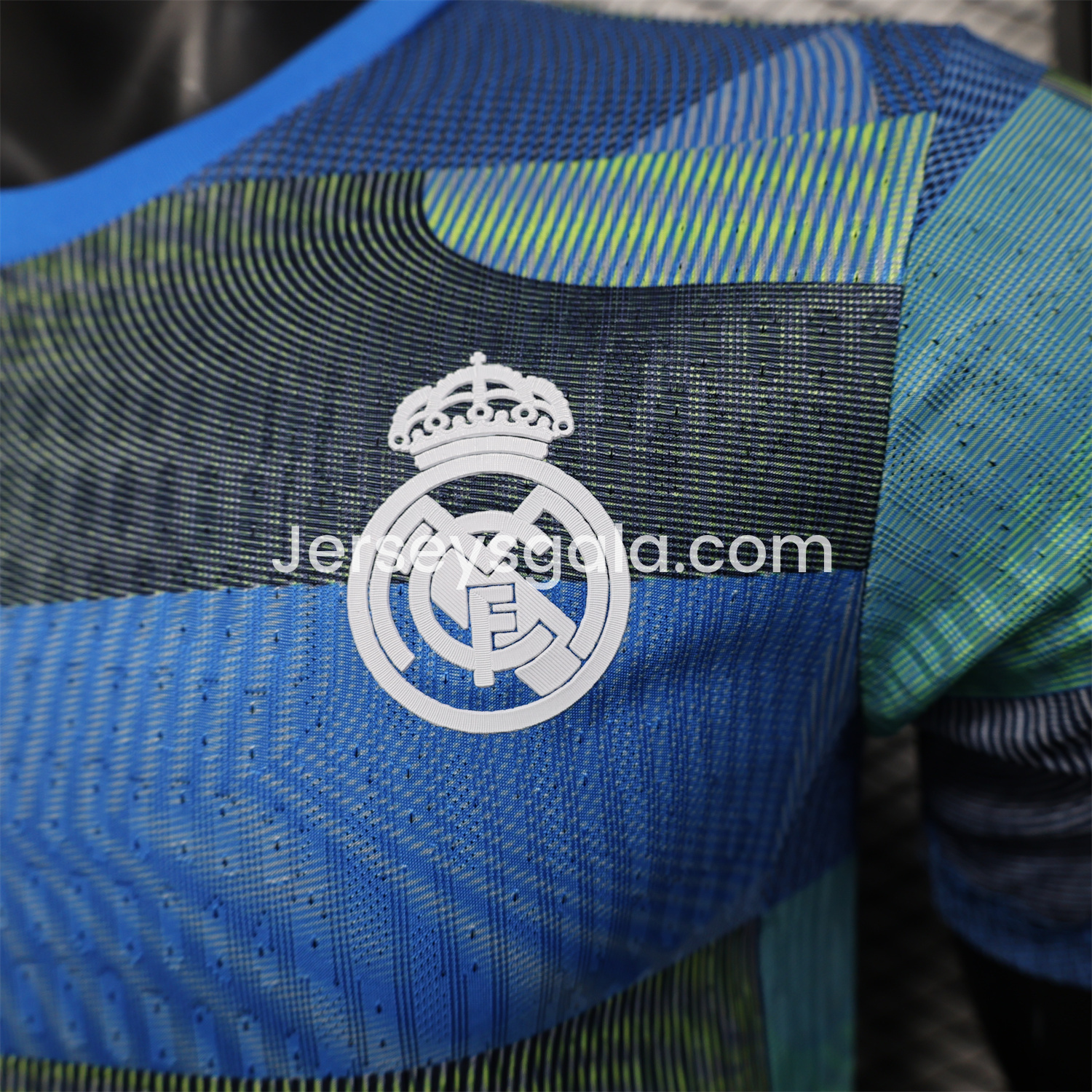 JerseysGala.com | Real Madrid 25-26 Blue Pre-Match Traning Jersey - Player Version -Customize Name, Number and Patch | Worldwide Shipping