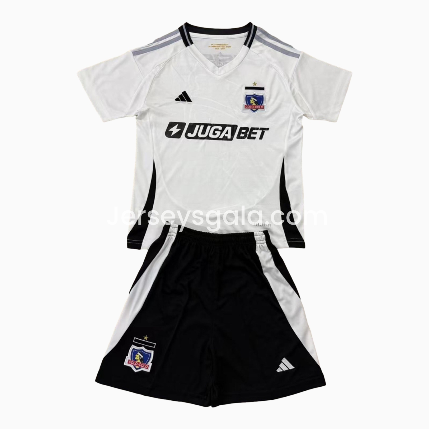 JerseysGala.com | Colo Colo 25-26 Home Men's Adult Jersey Set - Fans Version -Customize Name, Number and Patch | Worldwide Shipping