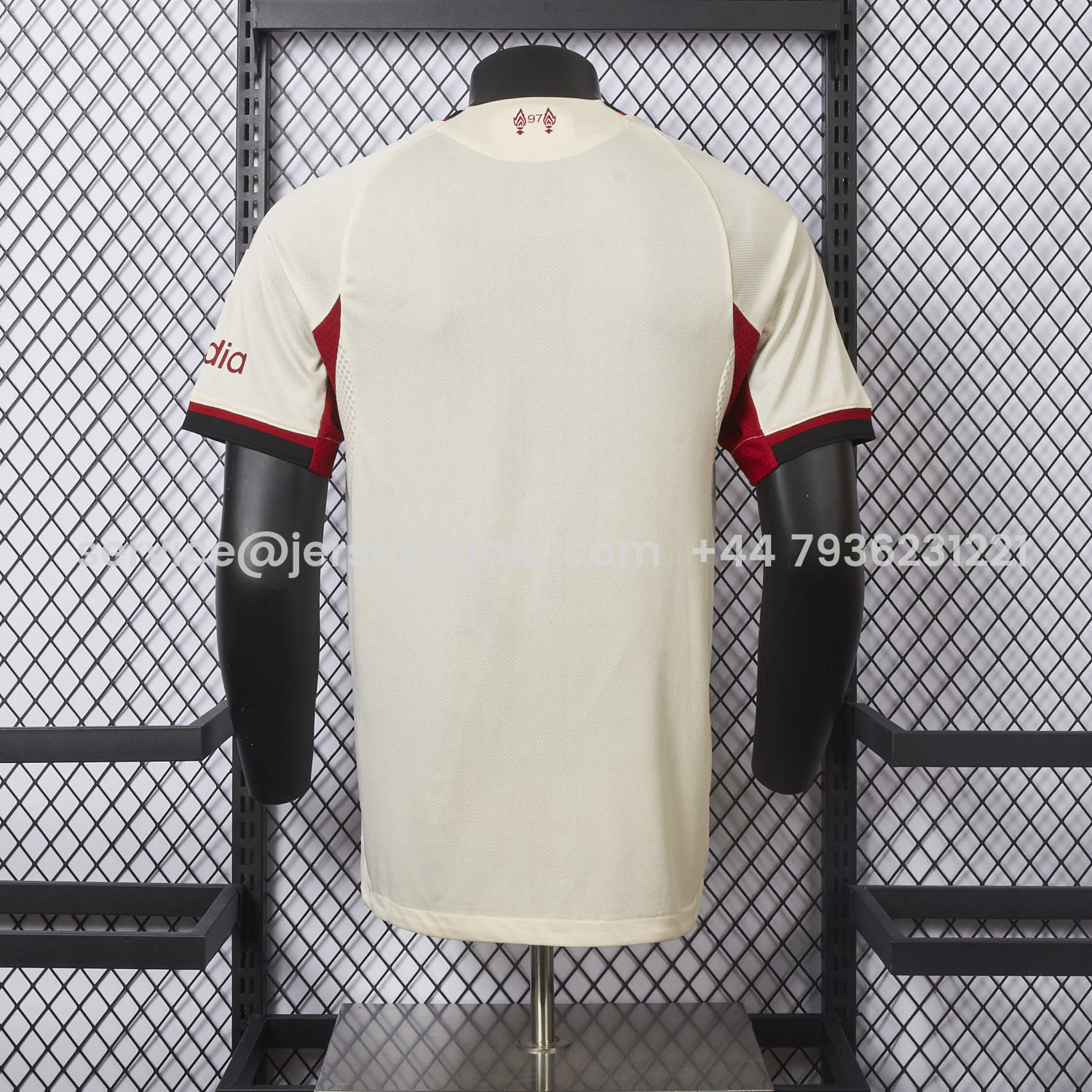 JerseysGala.com | Liver.pool 25-26 Away Beige Jersey - Player Version -Customize Name, Number and Patch | Worldwide Shipping
