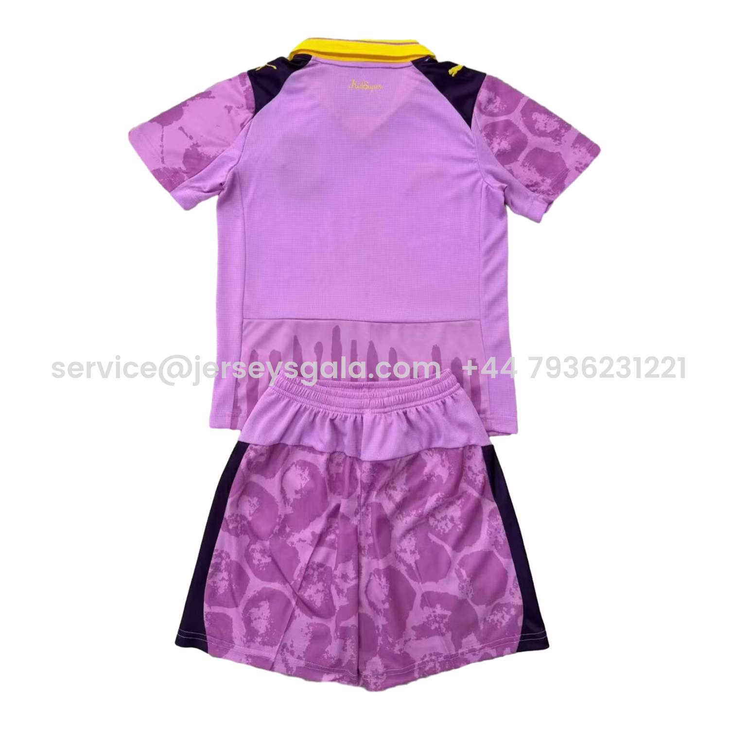 JerseysGala.com | Dortmund 2025 Club World Cup Goalkeeper Purple Kids Kit -Customize Name, Number and Patch | Worldwide Shipping