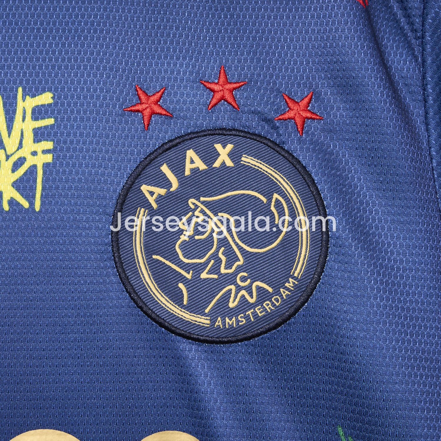 JerseysGala.com | Ajax x B-O-B Marly 2025-26 40th Blue Special Edition Jersey - Fans Version -Customize Name, Number and Patch | Worldwide Shipping