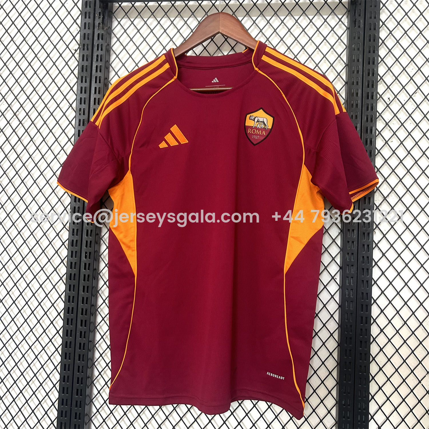 JerseysGala.com | AS Roma 25-26 Home Unsponsored Jersey - Fans Version -Customize Name, Number and Patch | Worldwide Shipping