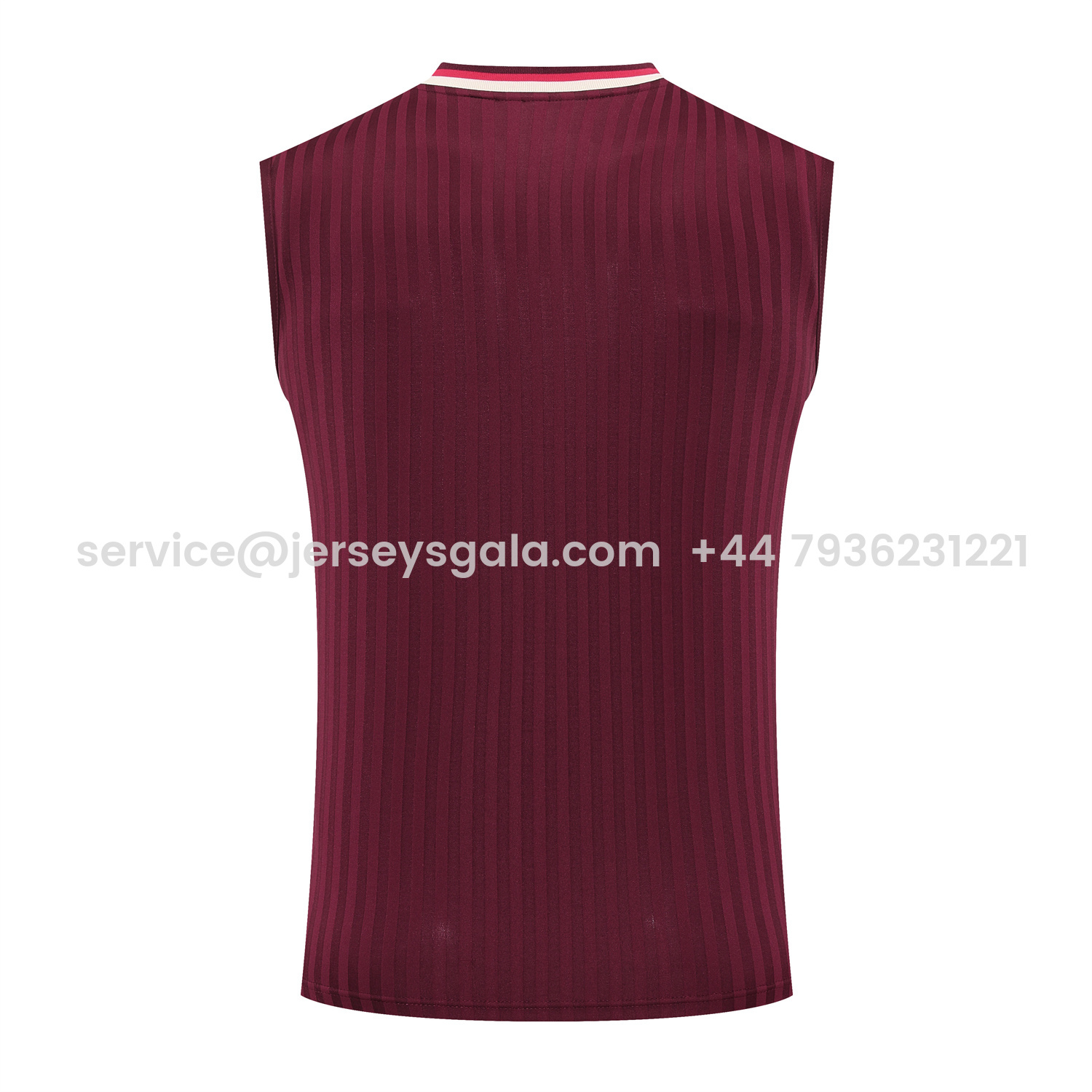 JerseysGala.com | Bayern Munich 25-26 Vest Training Set - Wine Red Lines Vest & Wine Red Lines Shorts -Customize Name, Number and Patch | Worldwide Shipping