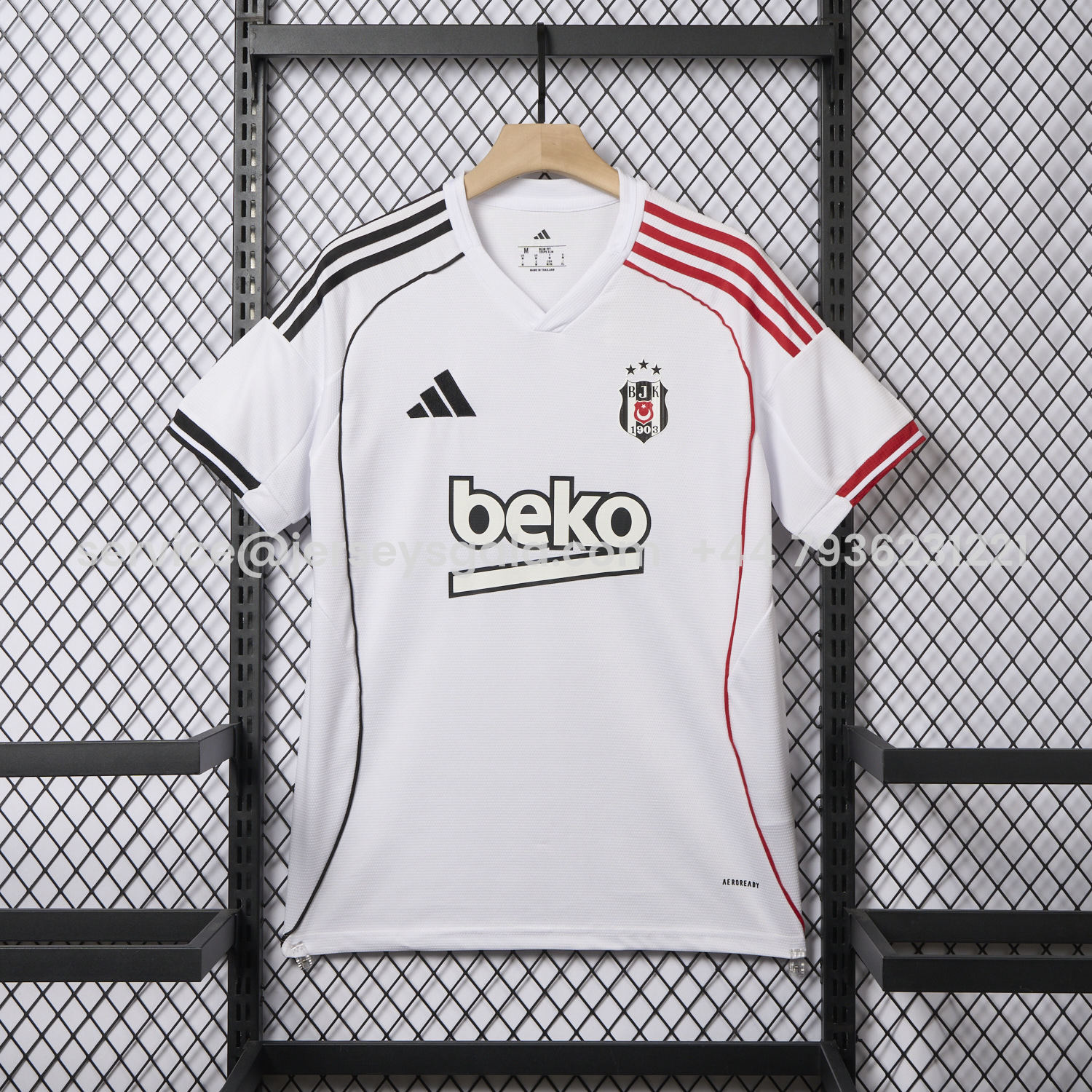 JerseysGala.com | Besiktas 25-26 Home Jersey - Fans Version -Customize Name, Number and Patch | Worldwide Shipping