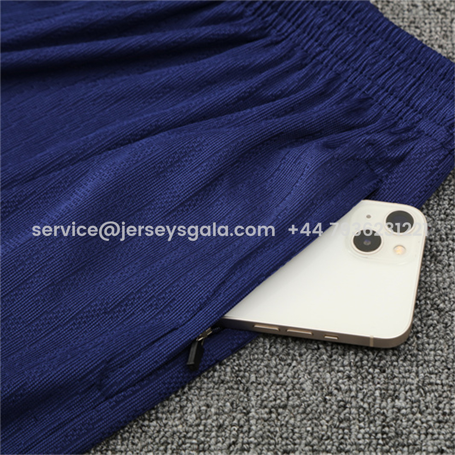 JerseysGala.com | Barcelona 25-26 Kids Long Sleeve Training Set - Royal Blue Top Yellow Sponsor & Royal Blue Pants -Customize Name, Number and Patch | Worldwide Shipping