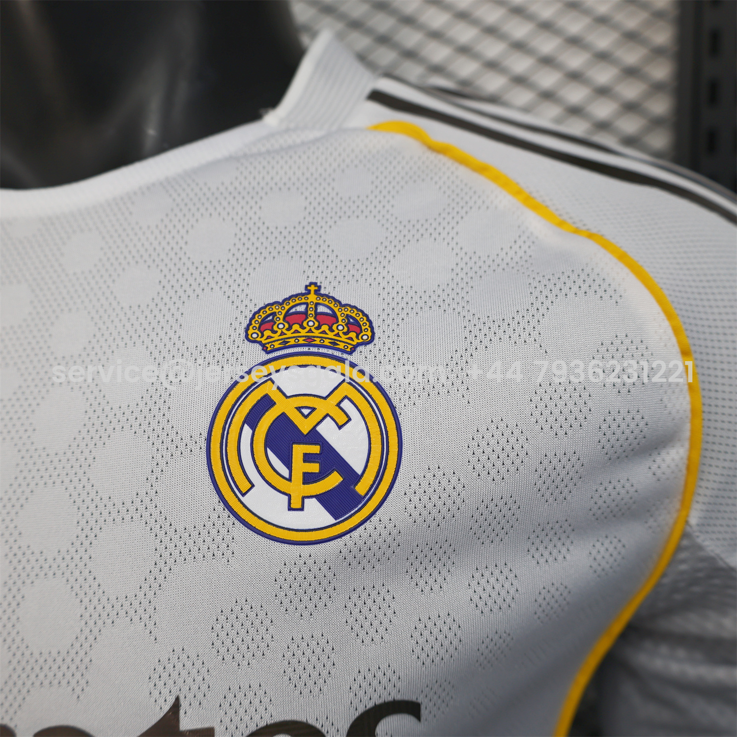 JerseysGala.com | Real Madrid 25-26 Home Long Sleeves Jersey - Player Version -Customize Name, Number and Patch | Worldwide Shipping