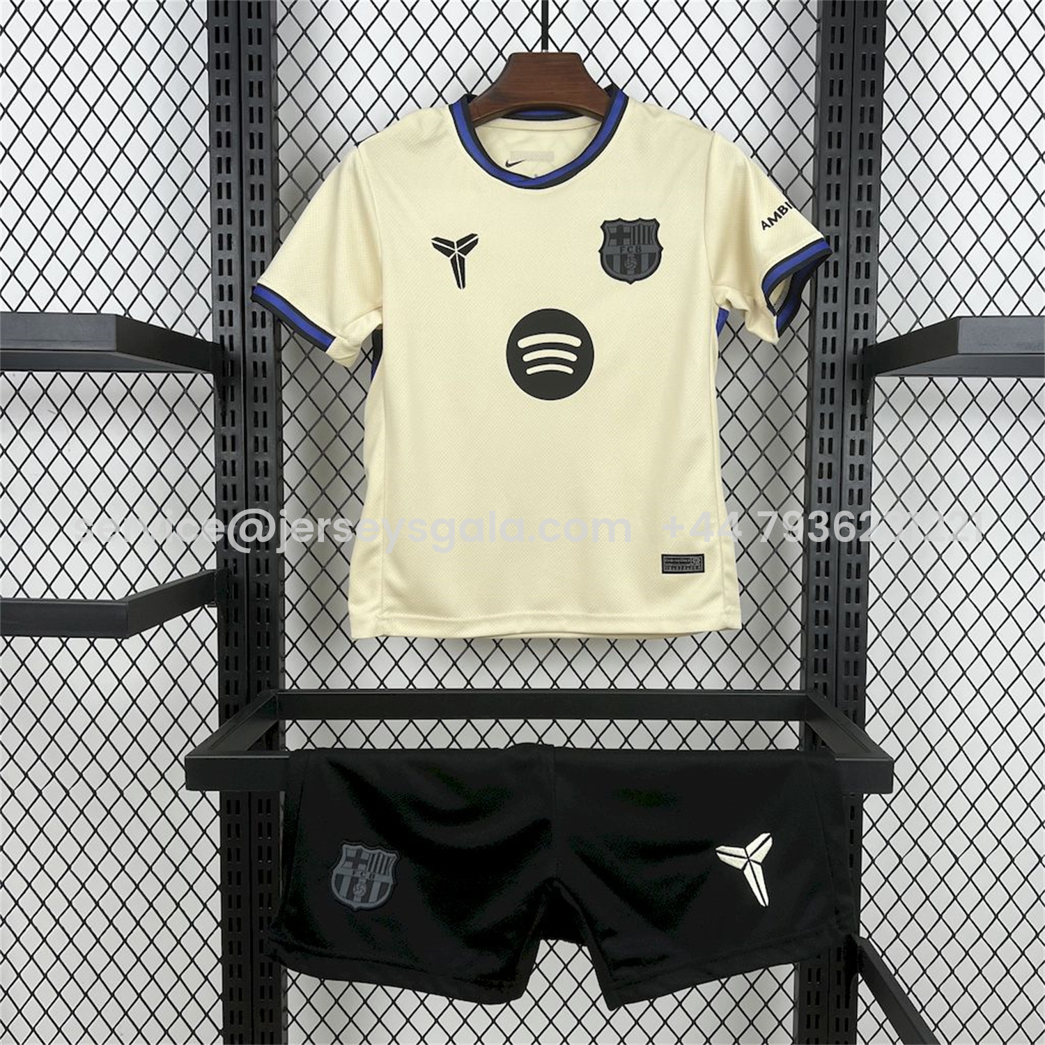 JerseysGala.com | Barcelona 25-26 Away Kids Kit -Customize Name, Number and Patch | Worldwide Shipping
