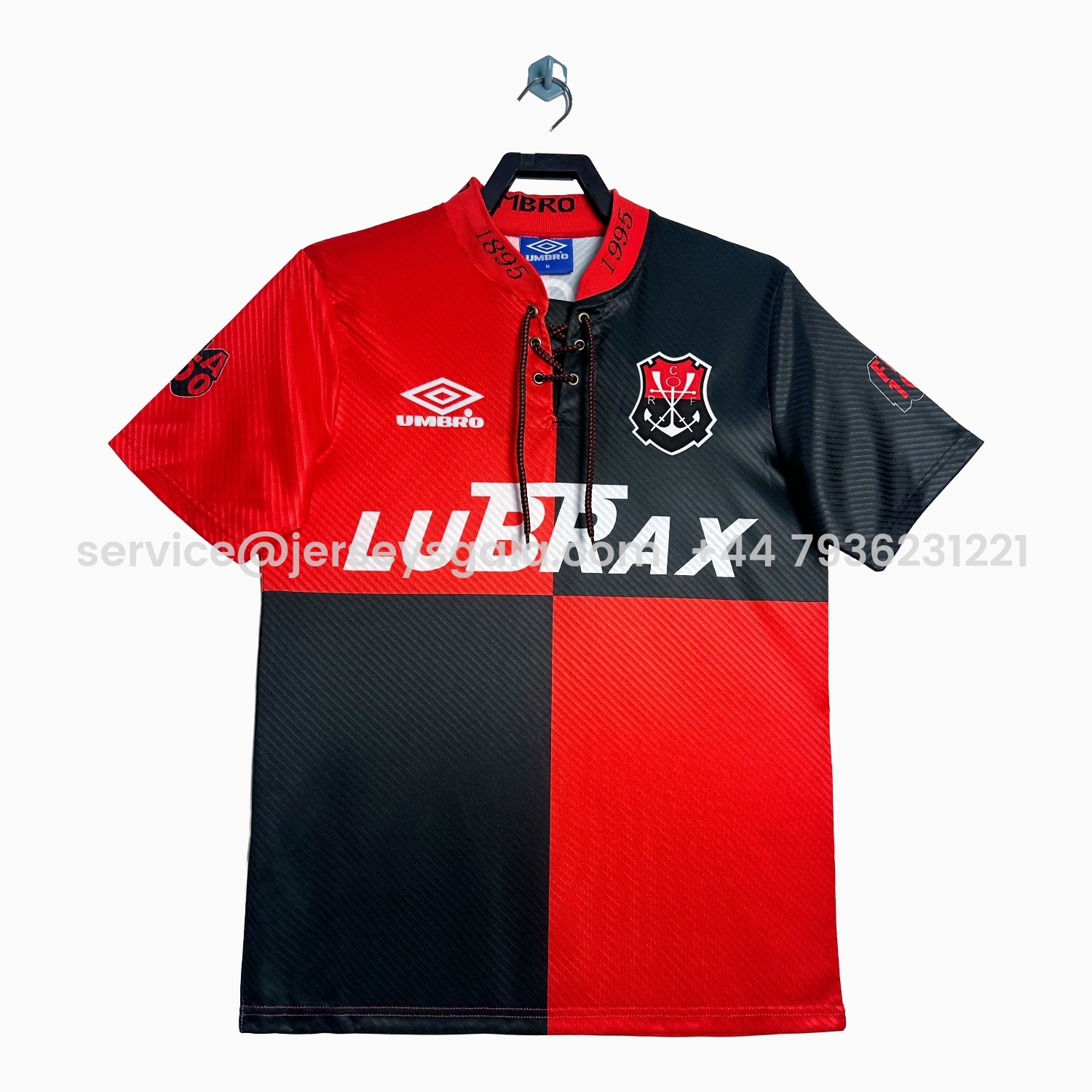 JerseysGala.com | Retro Flamengo 1995 Centenary Anniversary Jersey with Printed Number 100 -Customize Name, Number and Patch | Worldwide Shipping