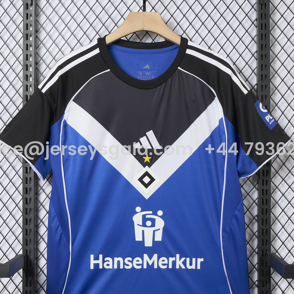 JerseysGala.com | Hamburger SV 25-26 Away Jersey - Fans Version -Customize Name, Number and Patch | Worldwide Shipping