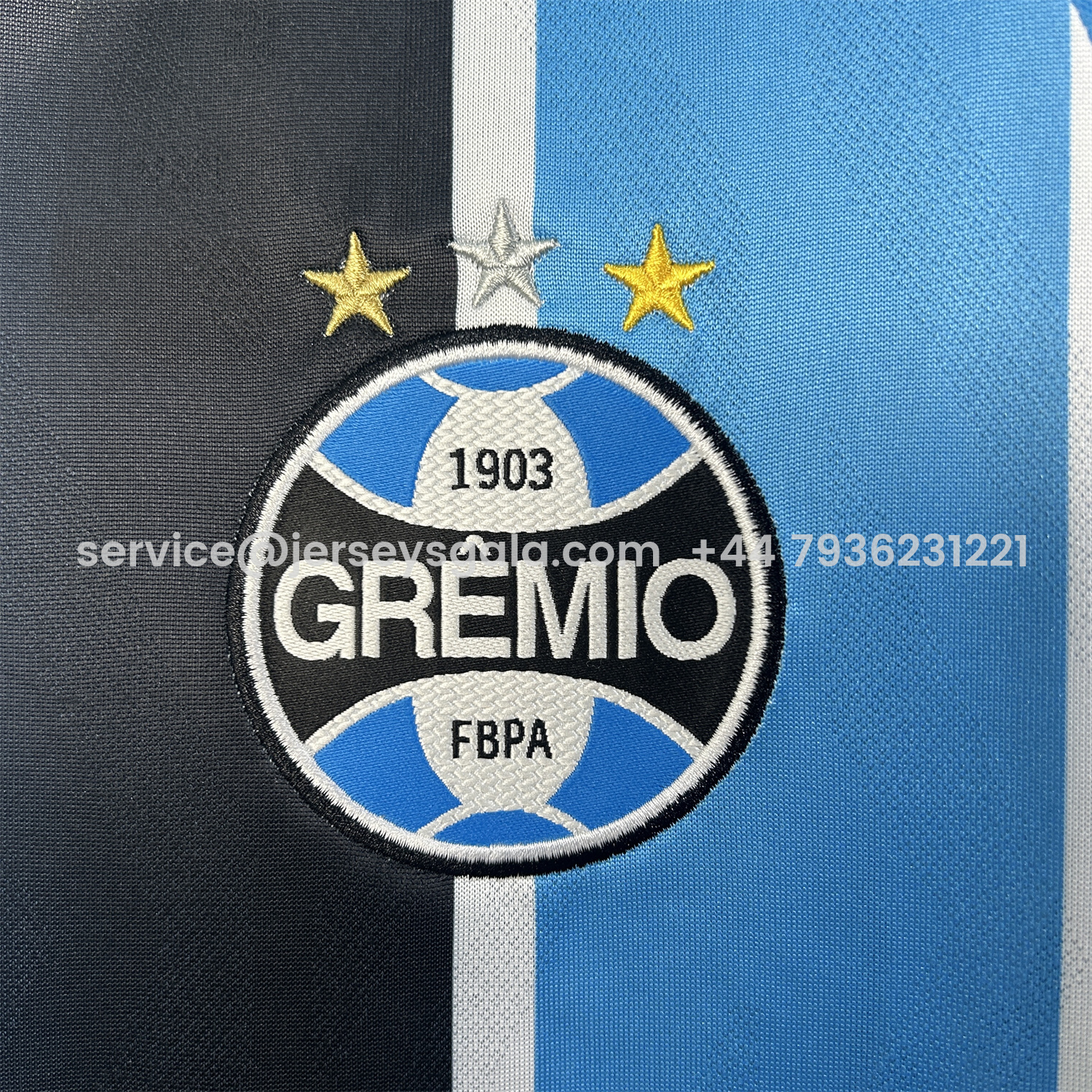 JerseysGala.com | Gremio 25-26 Home Unsponsored Long Sleeves Jersey - Fans Version -Customize Name, Number and Patch | Worldwide Shipping