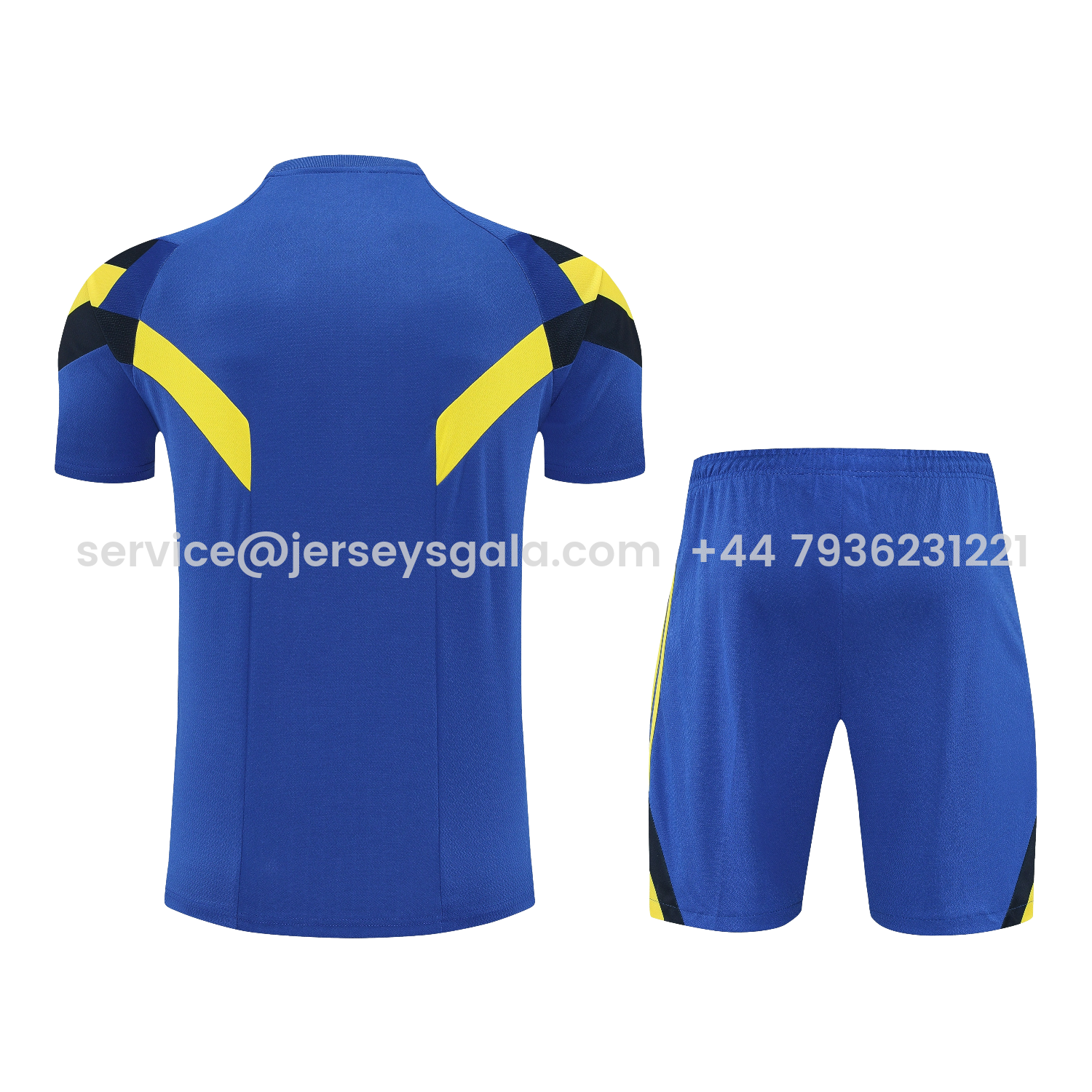 JerseysGala.com | Boca Juniors 25-26 Short-Sleeve Training Set - BlueTop & Blue Shorts -Customize Name, Number and Patch | Worldwide Shipping