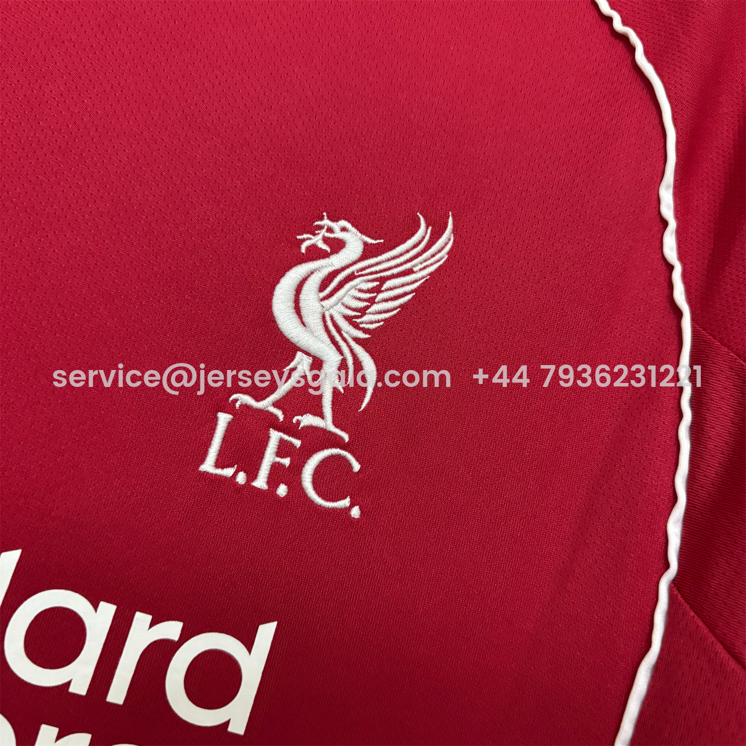 JerseysGala.com | Liver.pool 25-26 Home Long Sleeves Jersey - Fans Version -Customize Name, Number and Patch | Worldwide Shipping