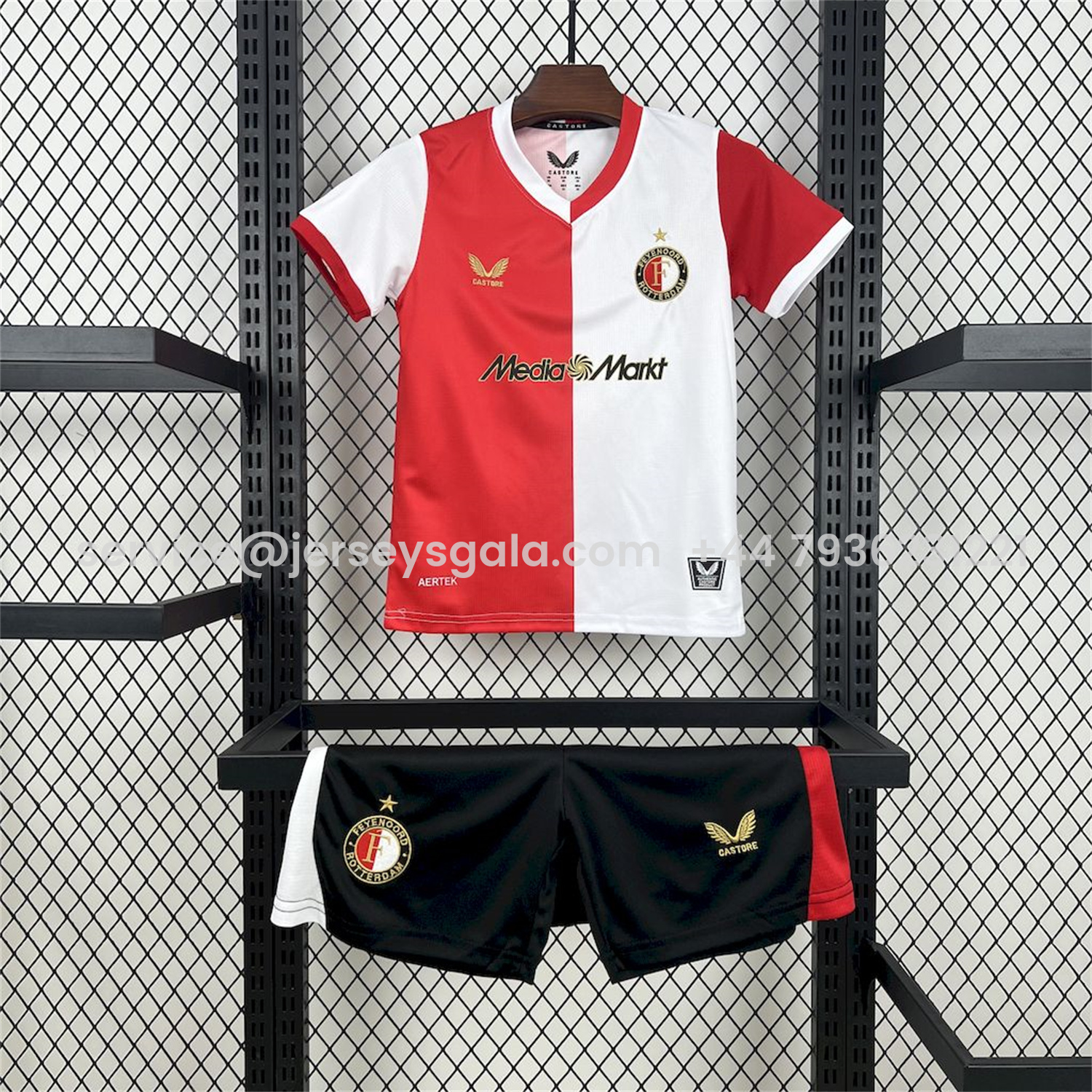 JerseysGala.com | Feyenoord 25-26 Home Kids Kit -Customize Name, Number and Patch | Worldwide Shipping