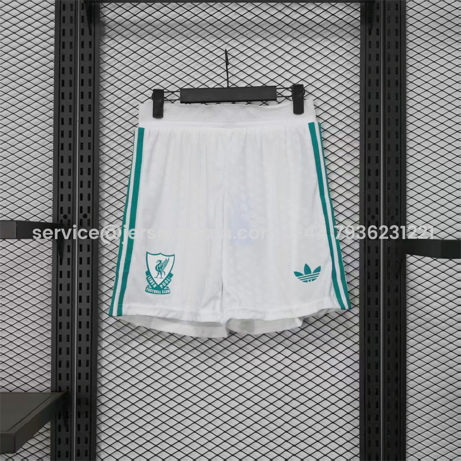 JerseysGala.com | Liver.pool 25-26 Third White Shorts - Player Version -Customize Name, Number and Patch | Worldwide Shipping
