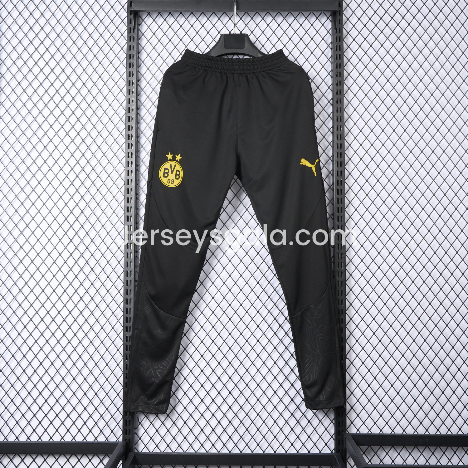 JerseysGala.com | Dortmund 24-25 Black Training Pants - Player Version -Customize Name, Number and Patch | Worldwide Shipping