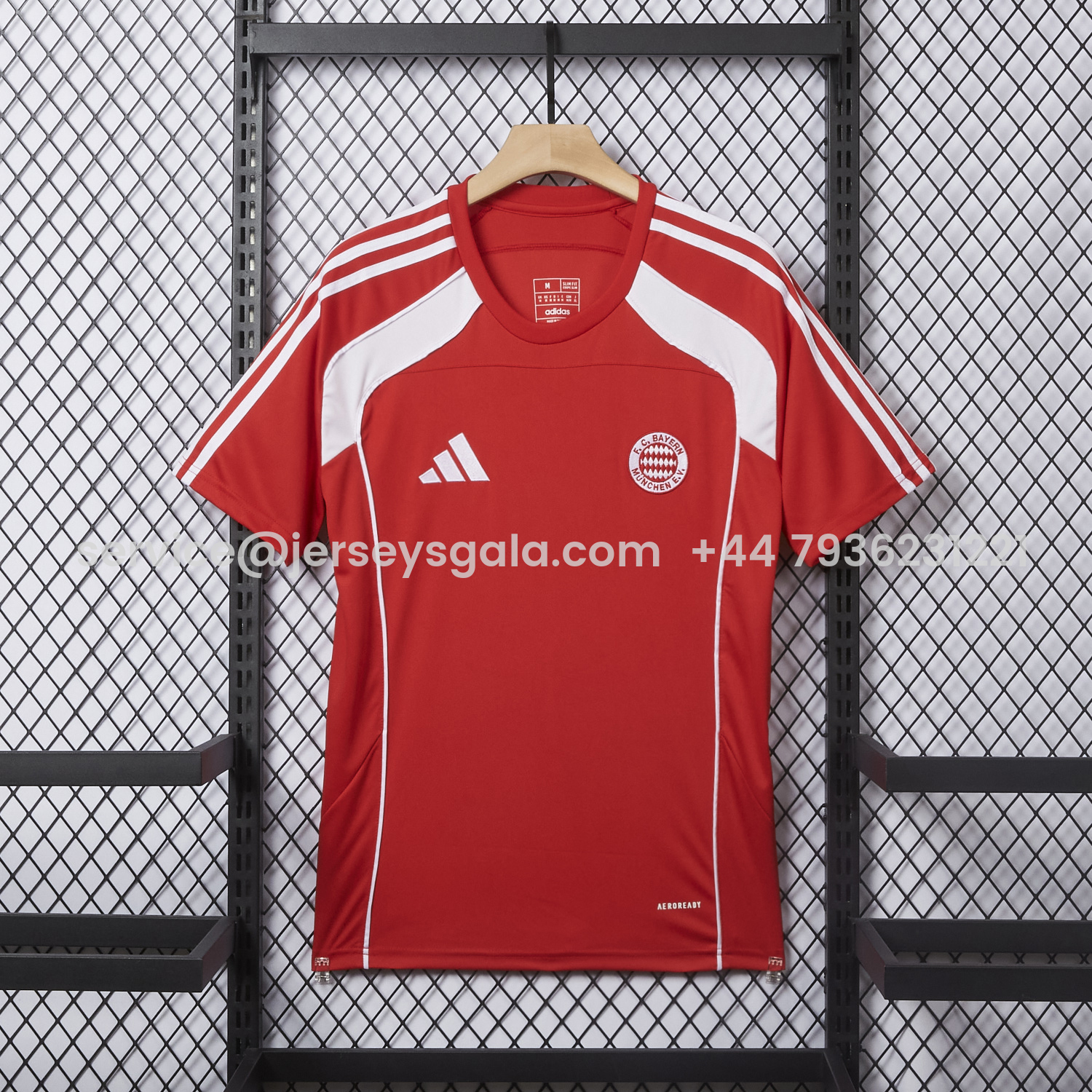 JerseysGala.com | Bayern Munich 25-26 Red Urban Purist T-Shirt - Fans Version -Customize Name, Number and Patch | Worldwide Shipping