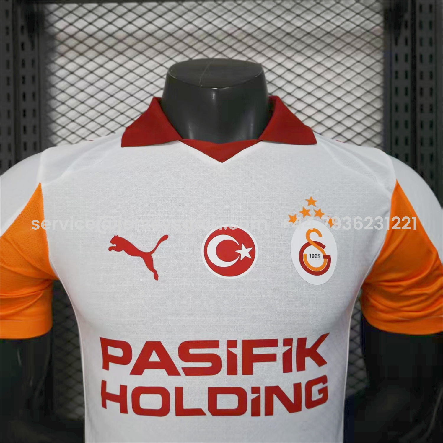 JerseysGala.com | Galatasaray 25-26 Away Jersey With Five Stars - Player Version -Customize Name, Number and Patch | Worldwide Shipping