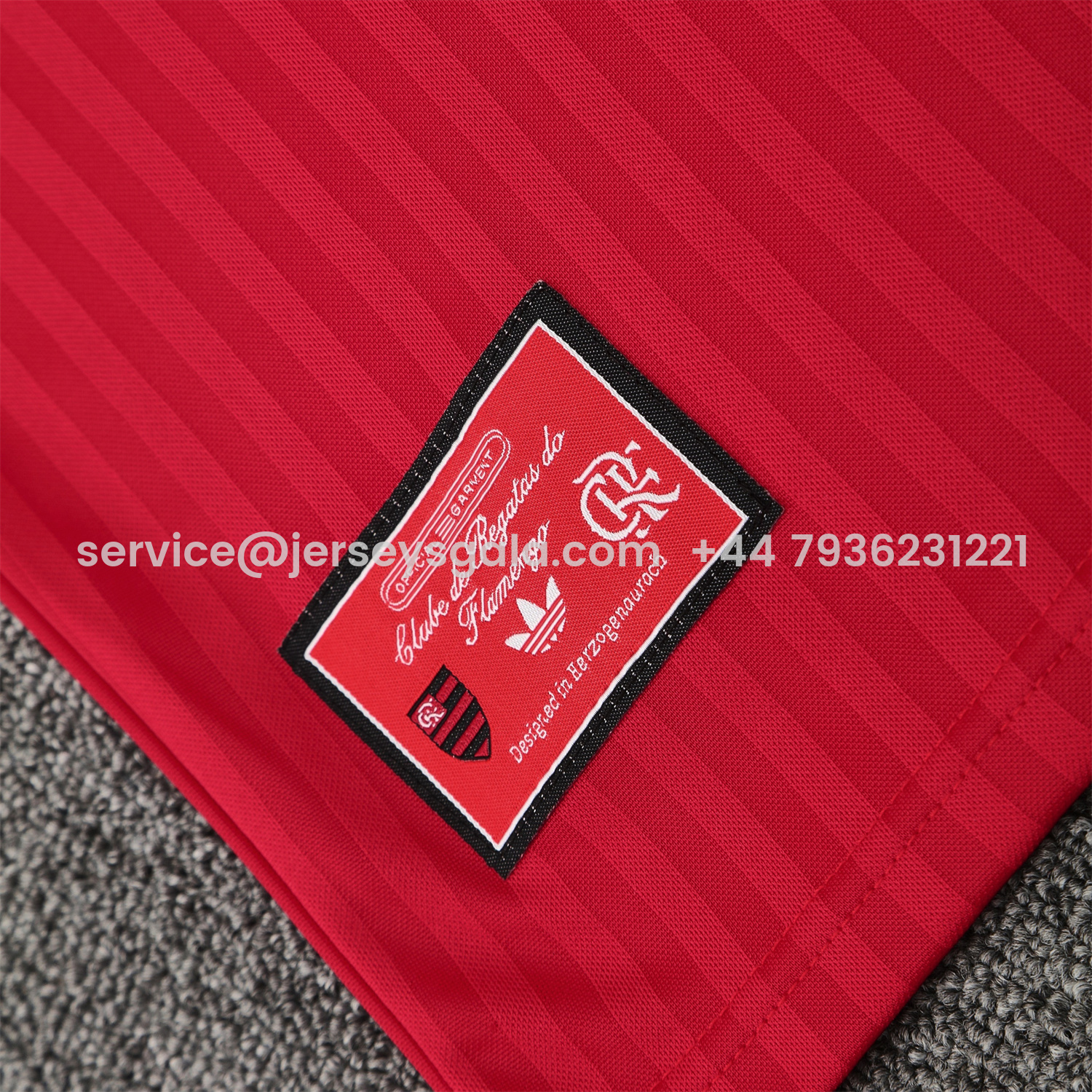 JerseysGala.com | Flamengo 25-26 Short-Sleeve Training Set - Red Vest & Black Shorts -Customize Name, Number and Patch | Worldwide Shipping