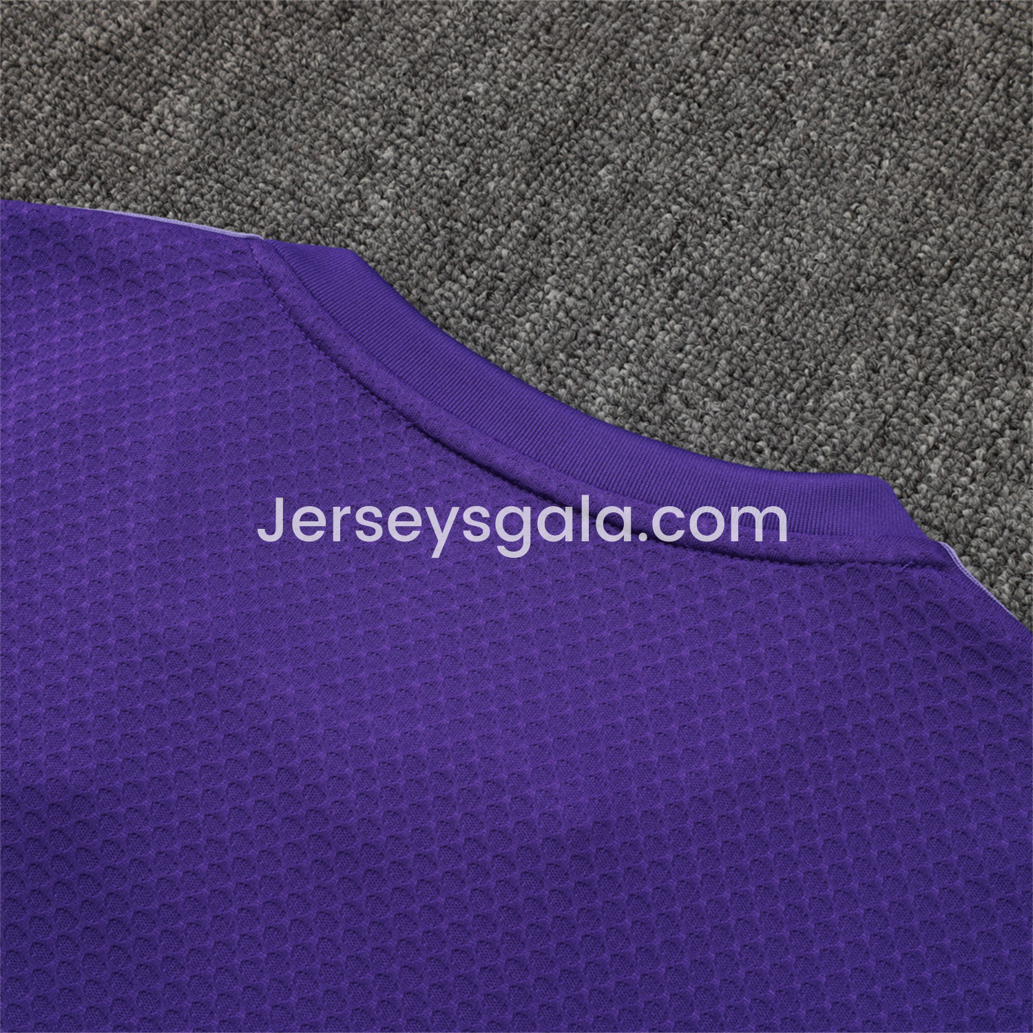 JerseysGala.com | Real Madrid 25-26 Throwback Trefoil Short-Sleeve Training Set - Purple -Customize Name, Number and Patch | Worldwide Shipping