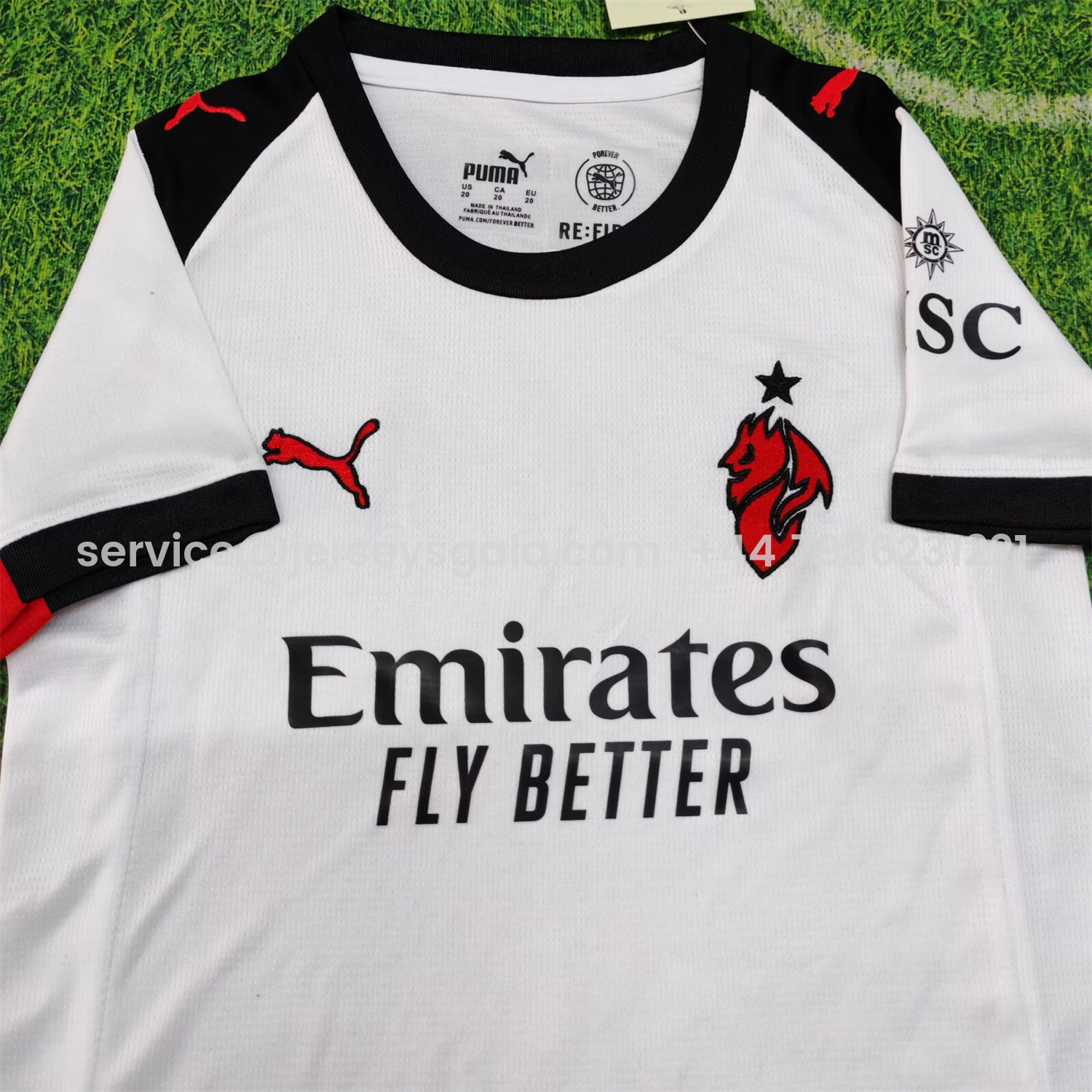 JerseysGala.com | AC Milan 25-26 Away White Kids Kit -Customize Name, Number and Patch | Worldwide Shipping