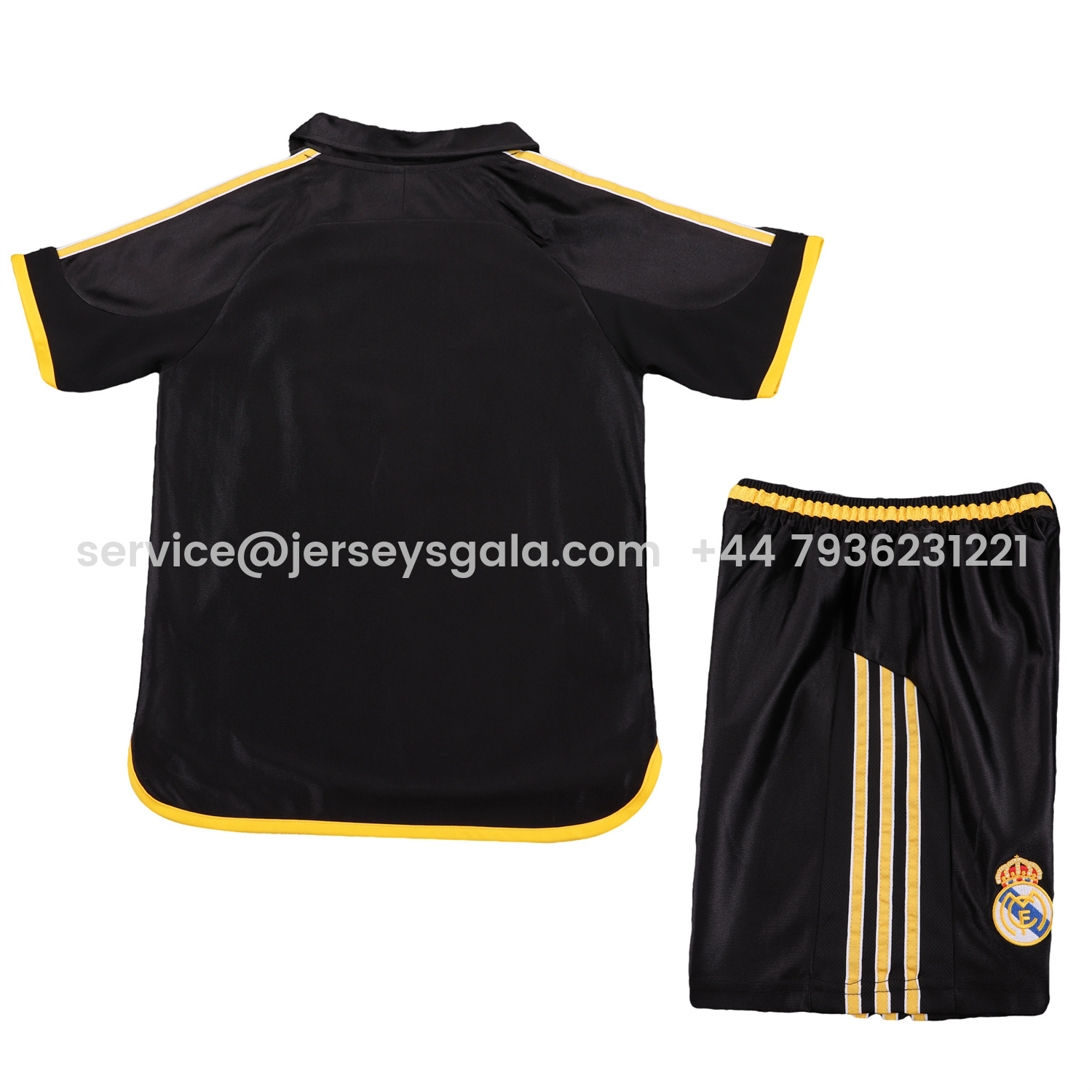 JerseysGala.com | Retro Real Madrid 1999-01 Away Kids Kit -Customize Name, Number and Patch | Worldwide Shipping
