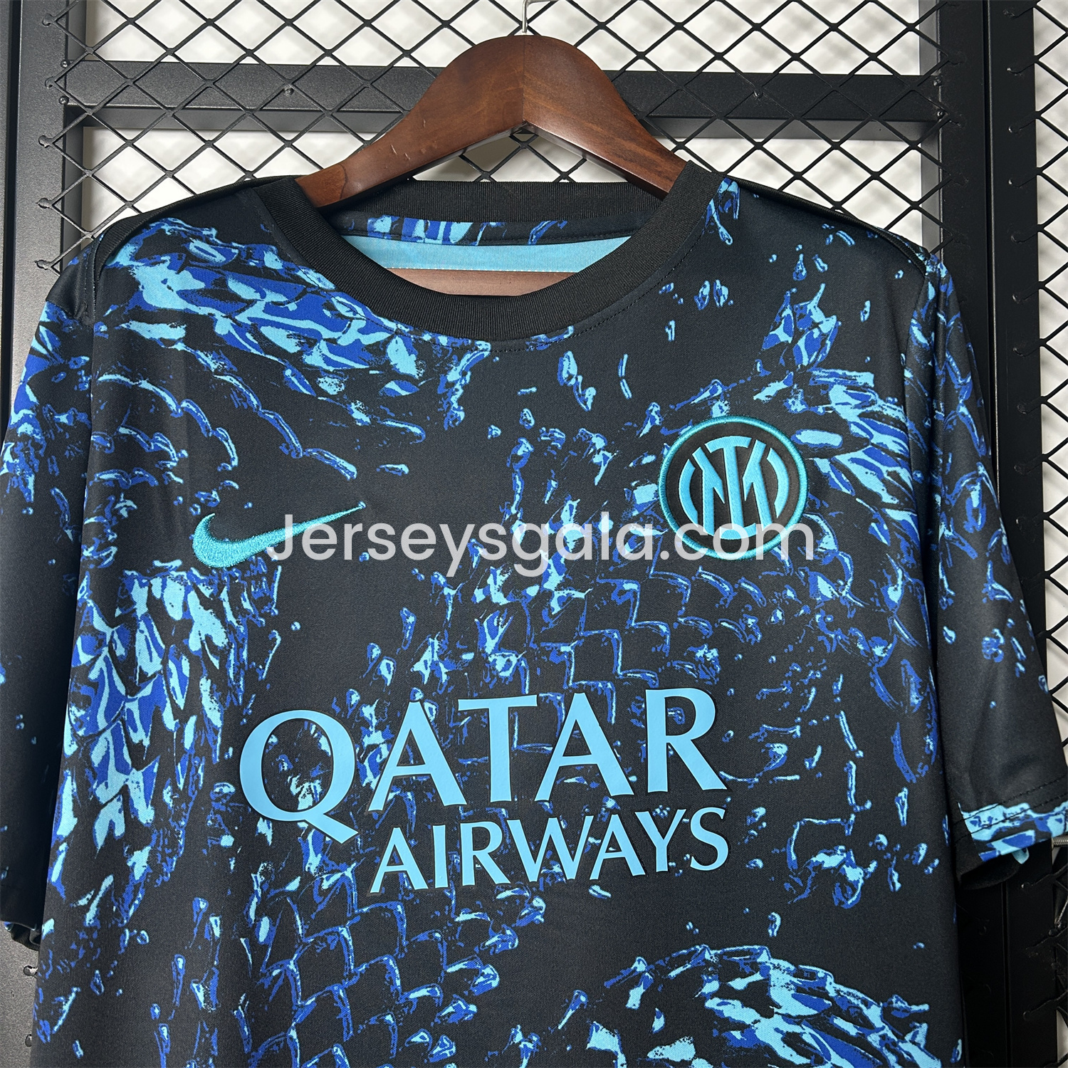 JerseysGala.com | Inter Milan 25-26 Blue Snake Pattern Pre-Match Training Jersey - Fans Version -Customize Name, Number and Patch | Worldwide Shipping