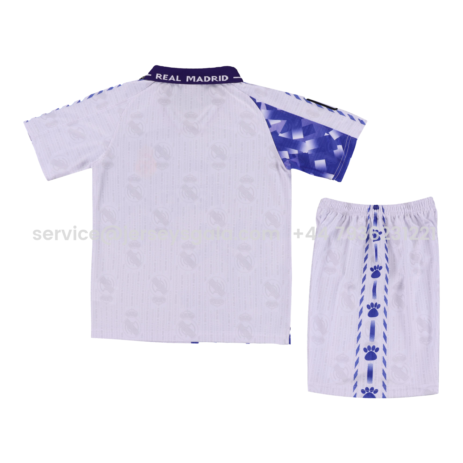 JerseysGala.com | Retro Real Madrid 96-97 Third Kids Kit -Customize Name, Number and Patch | Worldwide Shipping