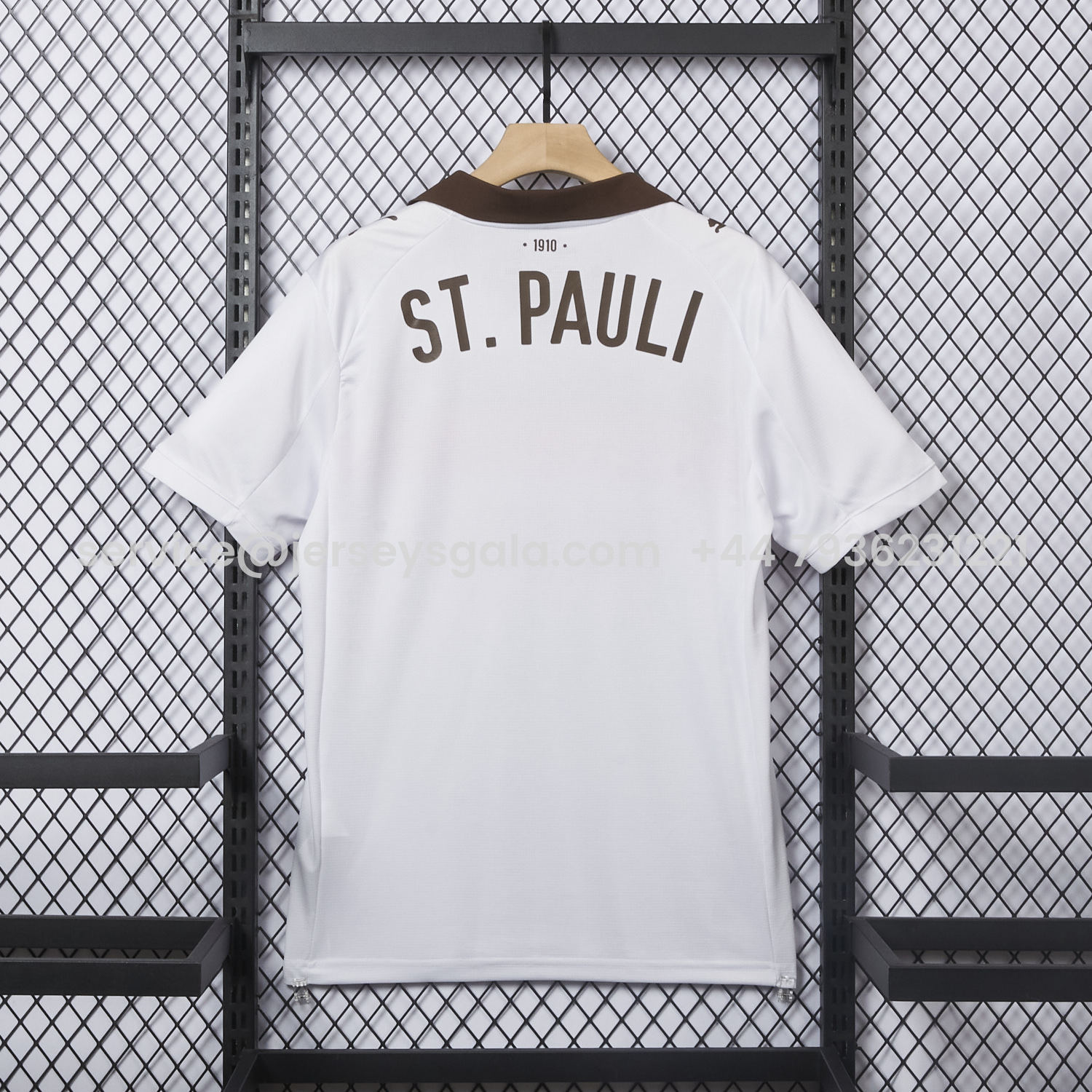 JerseysGala.com | St. Pauli 25-26 Away White Jersey - Fans Version -Customize Name, Number and Patch | Worldwide Shipping