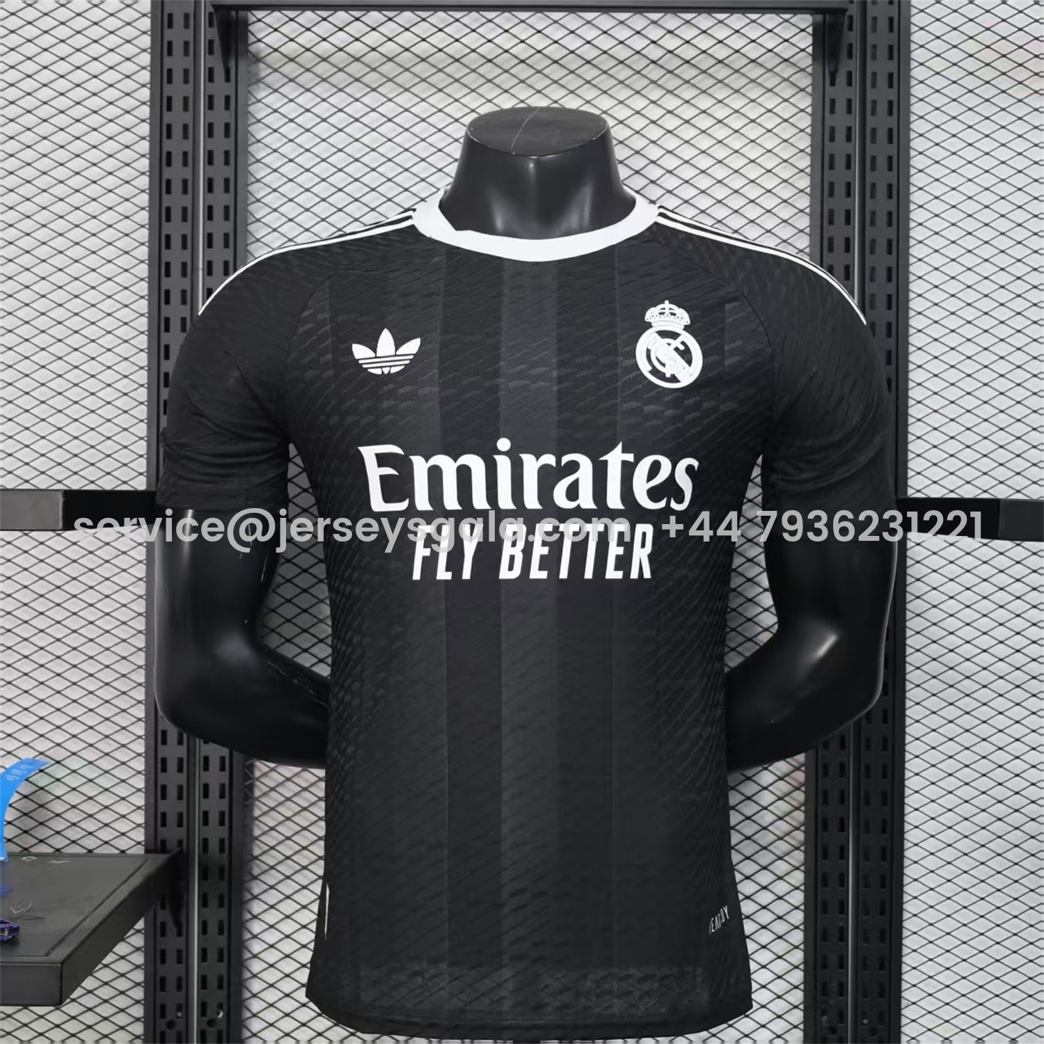 JerseysGala.com | Real Madrid 25-26 Black Terrace Goalkeeper Jersey - Player Version -Customize Name, Number and Patch | Worldwide Shipping