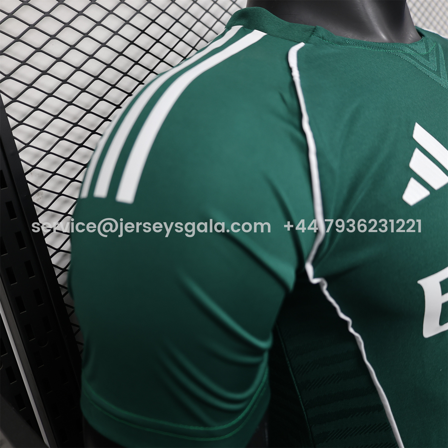 JerseysGala.com | Real Madrid 25-26 Green With White Lines Special Jersey - Player Version -Customize Name, Number and Patch | Worldwide Shipping