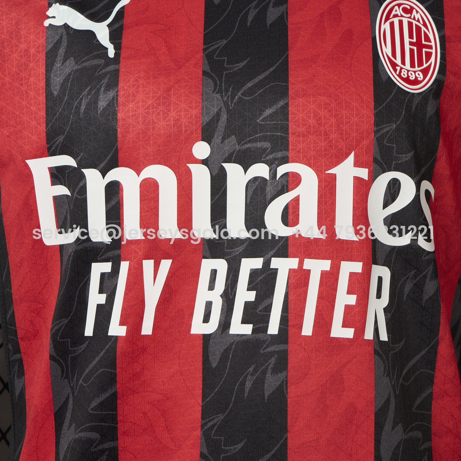 JerseysGala.com | AC Milan 25-26 Home Jersey - Player Version -Customize Name, Number and Patch | Worldwide Shipping