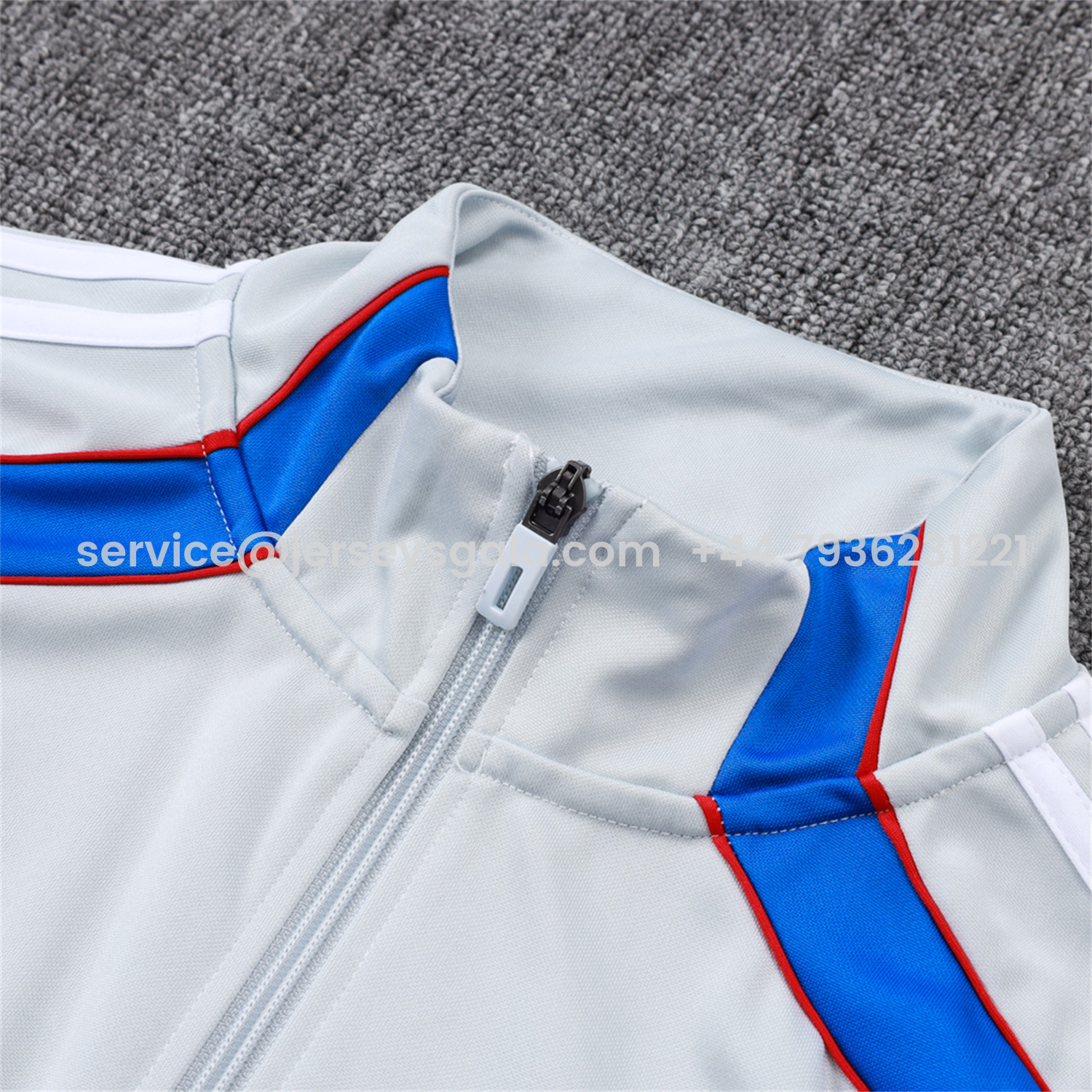 JerseysGala.com | Bayern Munich 25-26 Jacket Training Tracksuit - Grey Throwback Jackets & Pants -Customize Name, Number and Patch | Worldwide Shipping