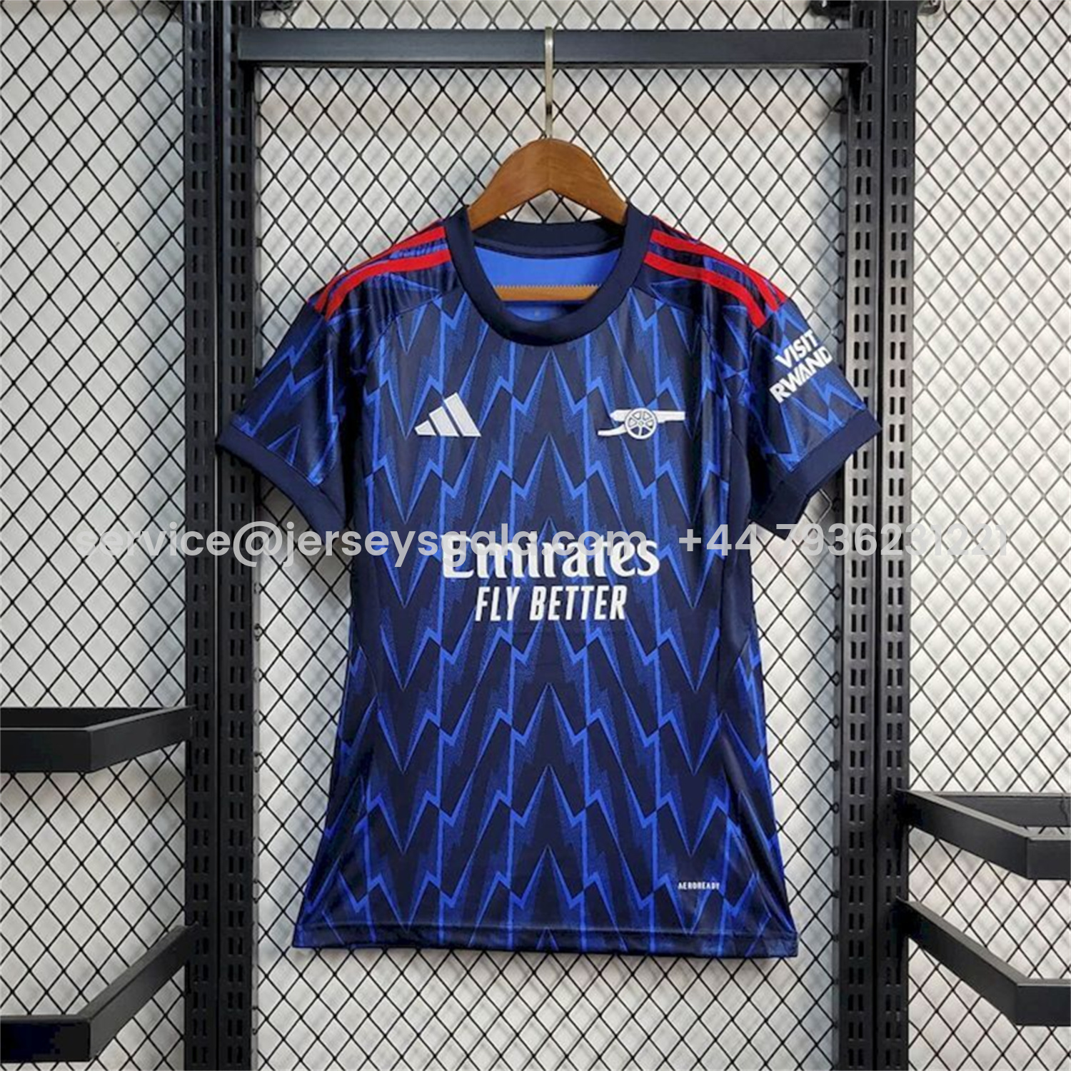 JerseysGala.com | Women's Arsenal 25-26 Away Blue Jersey -Customize Name, Number and Patch | Worldwide Shipping