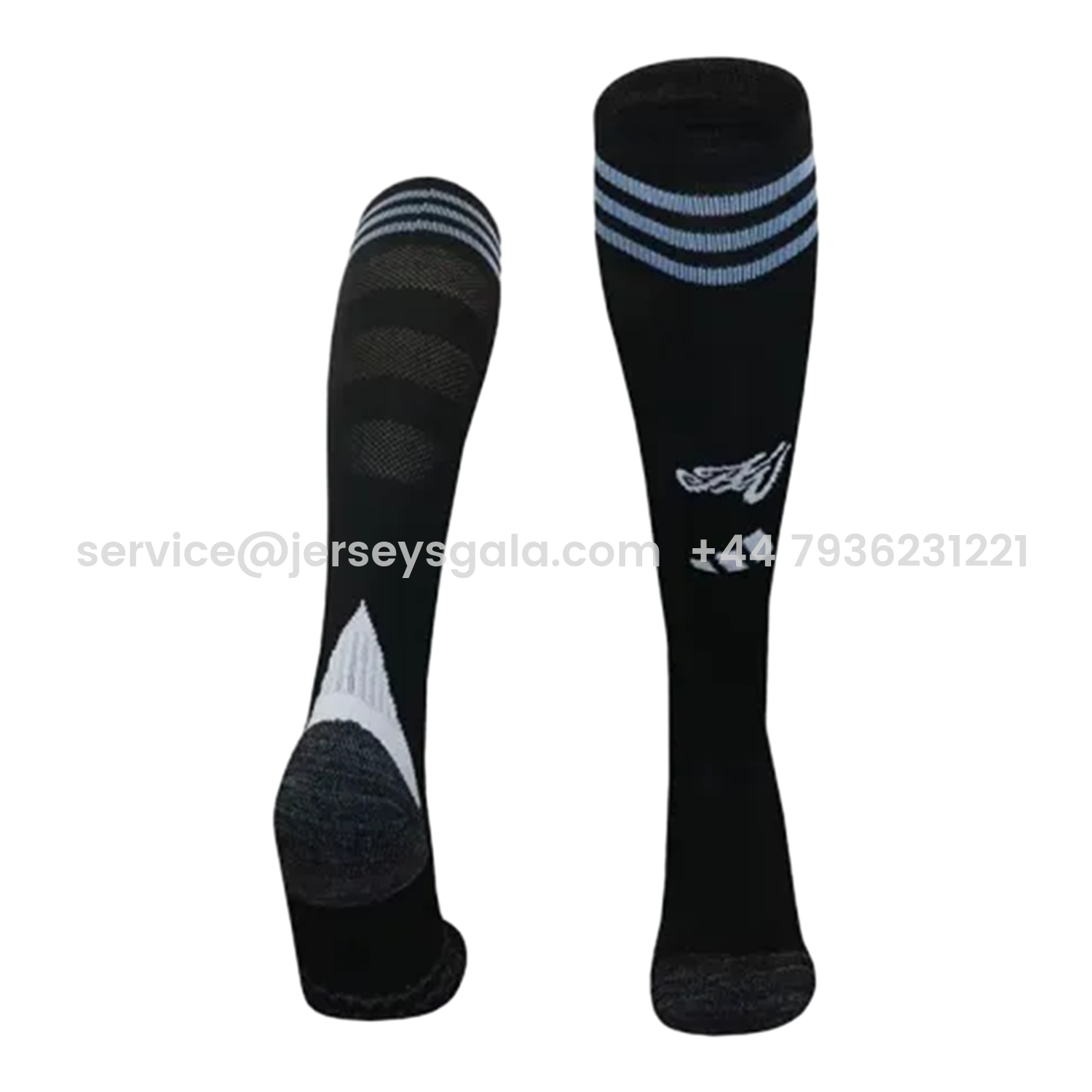 JerseysGala.com | Aston Villa 25-26 Away Socks - Black -Customize Name, Number and Patch | Worldwide Shipping
