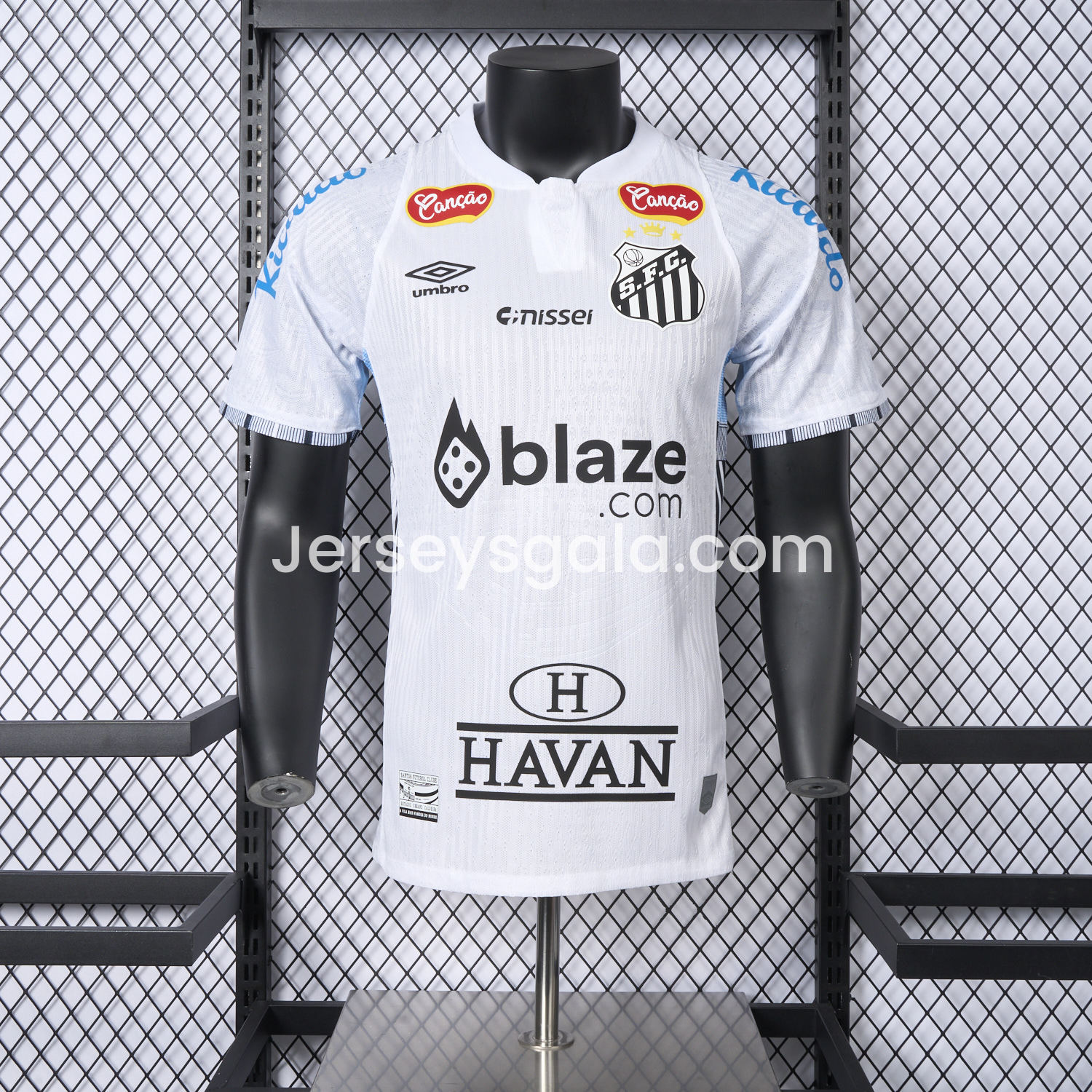 JerseysGala.com | Santos 25-26 Home Jersey With Sponsors - Player Version -Customize Name, Number and Patch | Worldwide Shipping